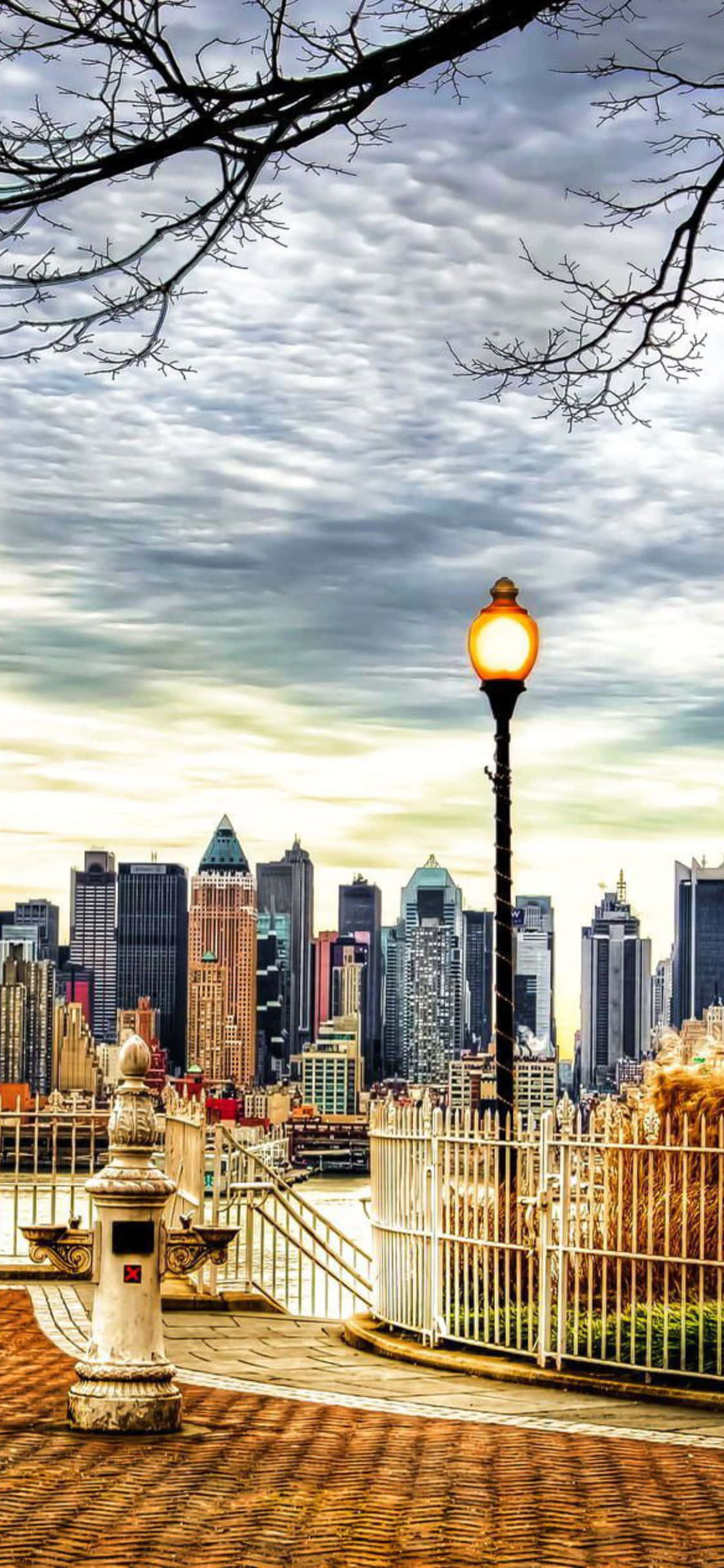 Oplev charmen ved NYC med iPhone Xs Wallpapers