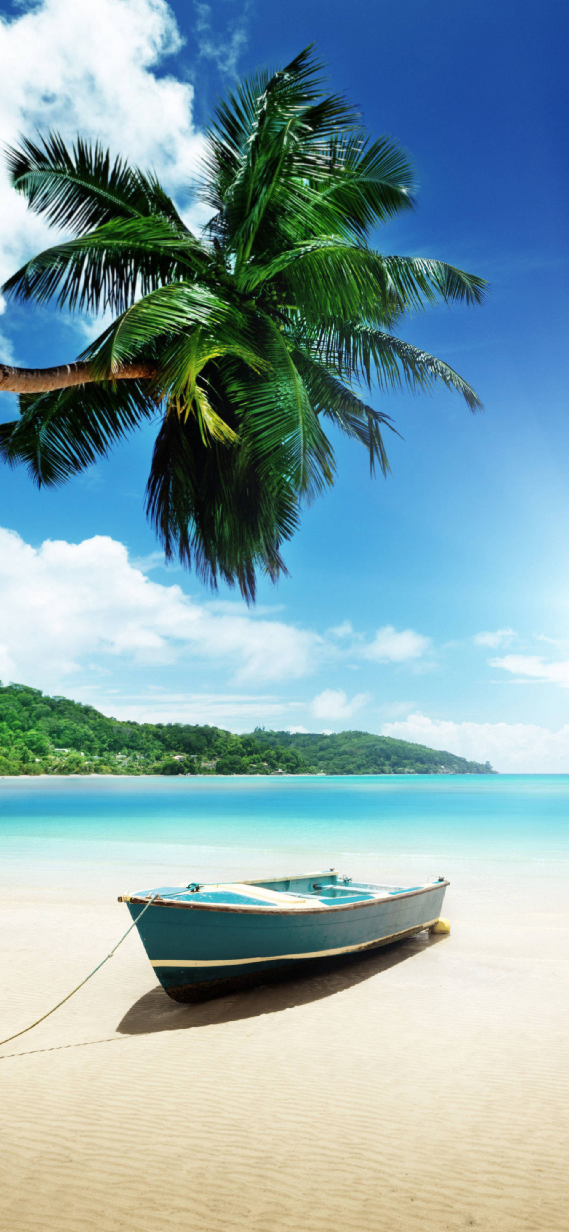 Oplev de fantastiske billeder på iPhone 13 Pro Max - Tropisk strand-tema Wallpapers