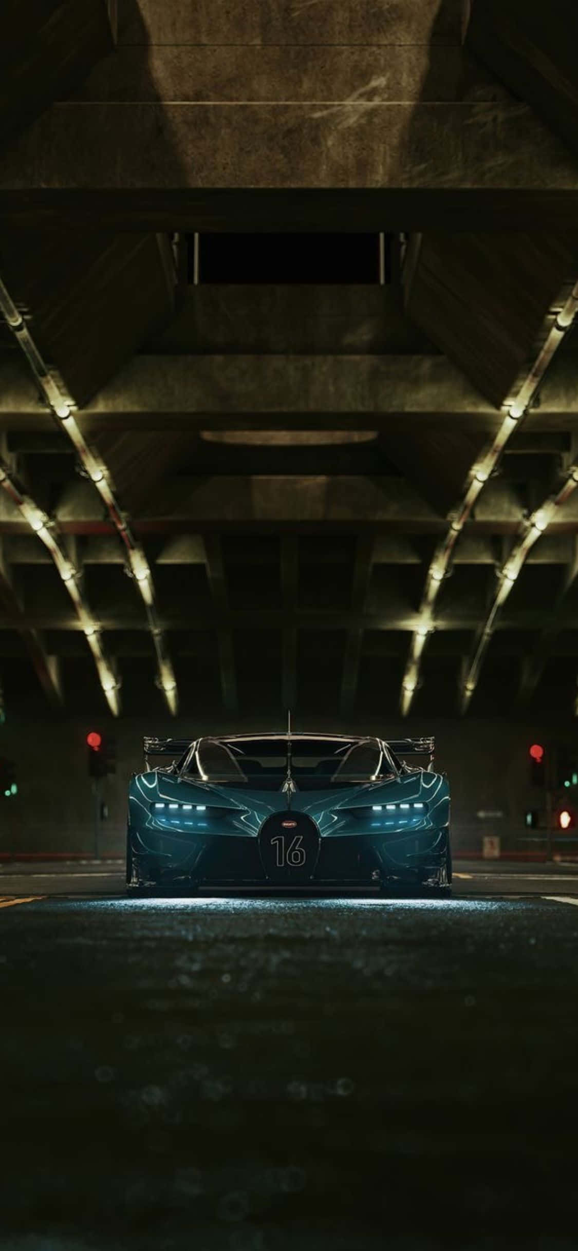 Oplev den hurtigste kørsel med iPhone Xs Bugatti Wallpapers