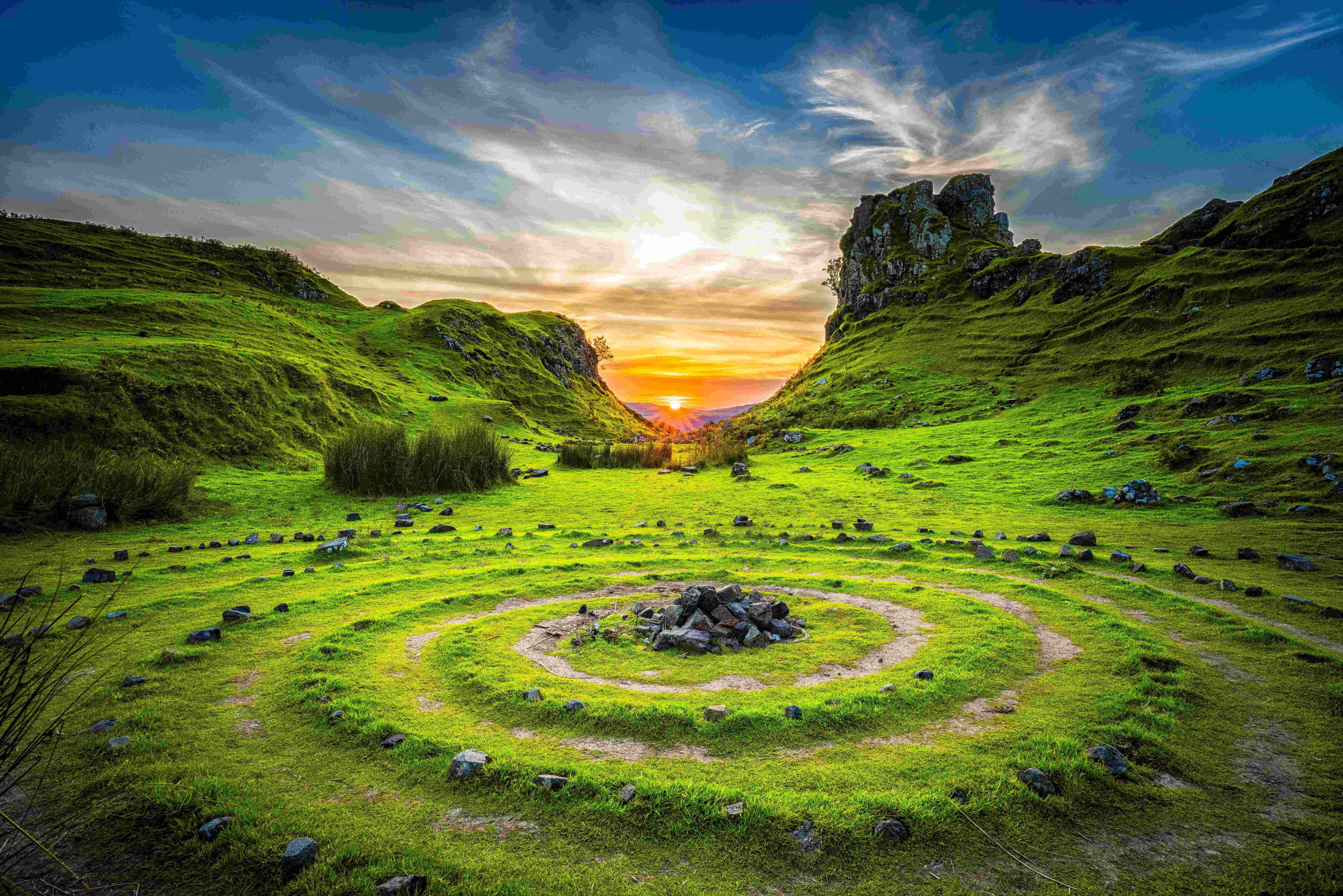 Oplev den naturlige skønhed i grøn natur Wallpapers