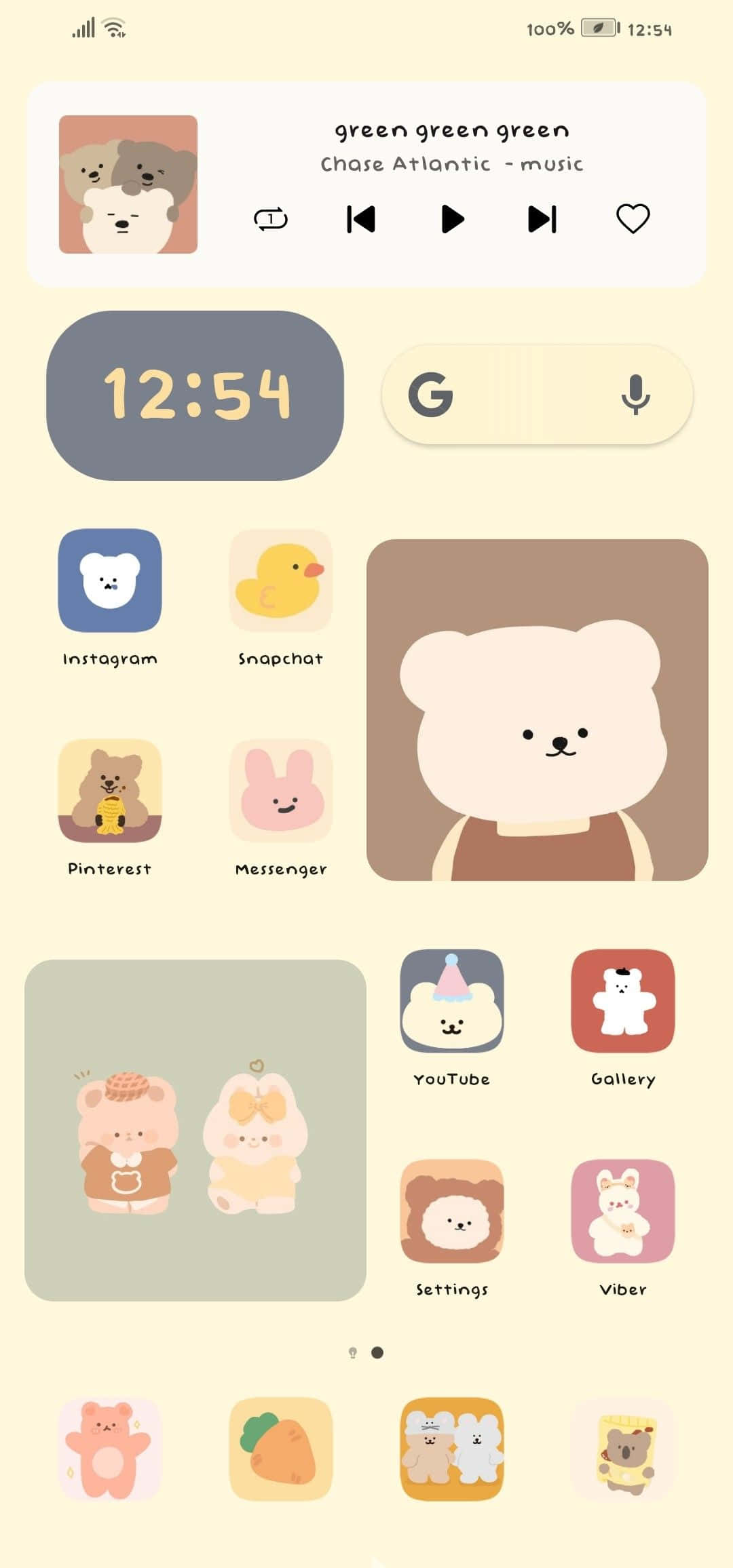 "Oplev det sjove ved æstetiske widgets!" Wallpapers