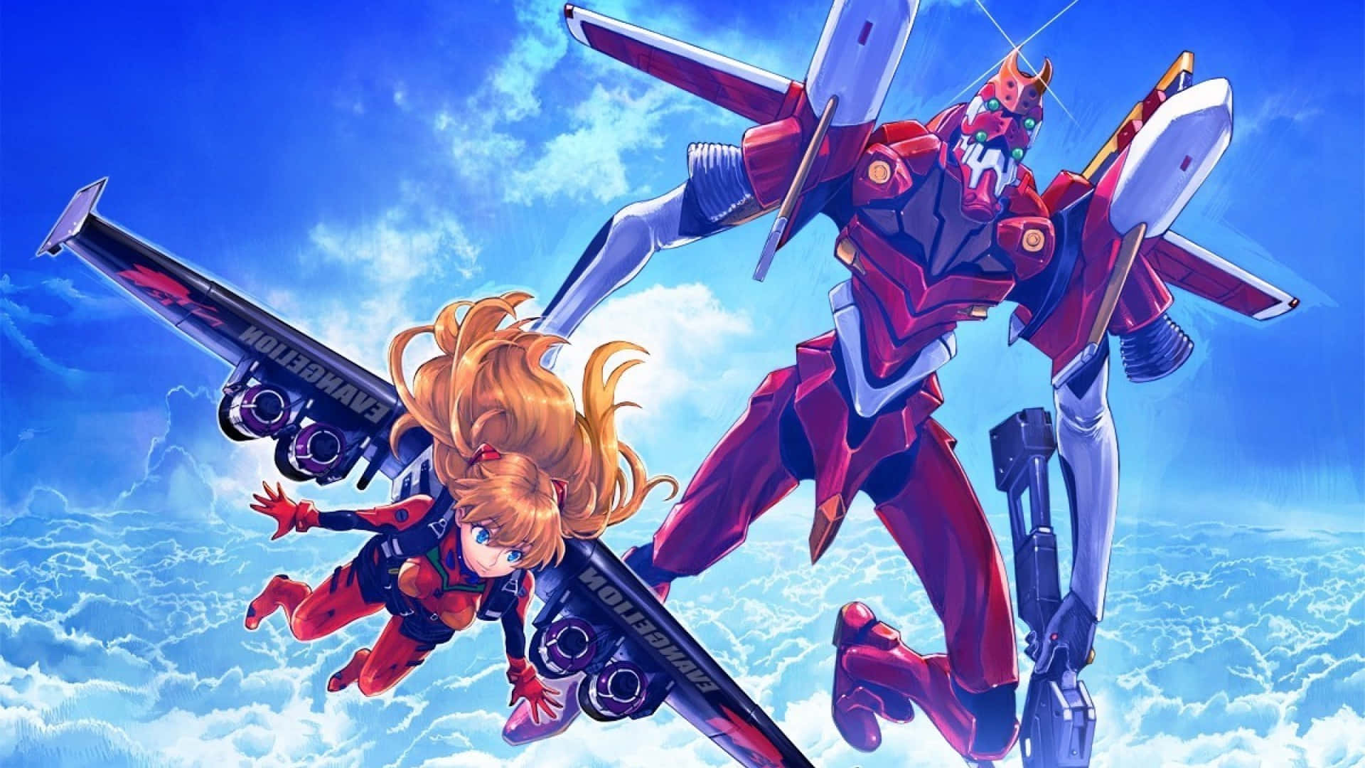 Oplev en spændende verden af udforskning og opdagelse i Neon Genesis Evangelion. Wallpapers