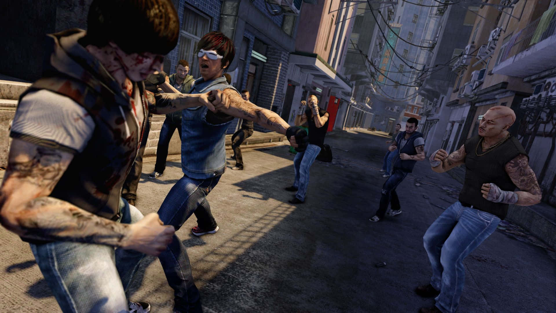 Oplev en verden af intriger og eventyr i Sleeping Dogs Wallpapers