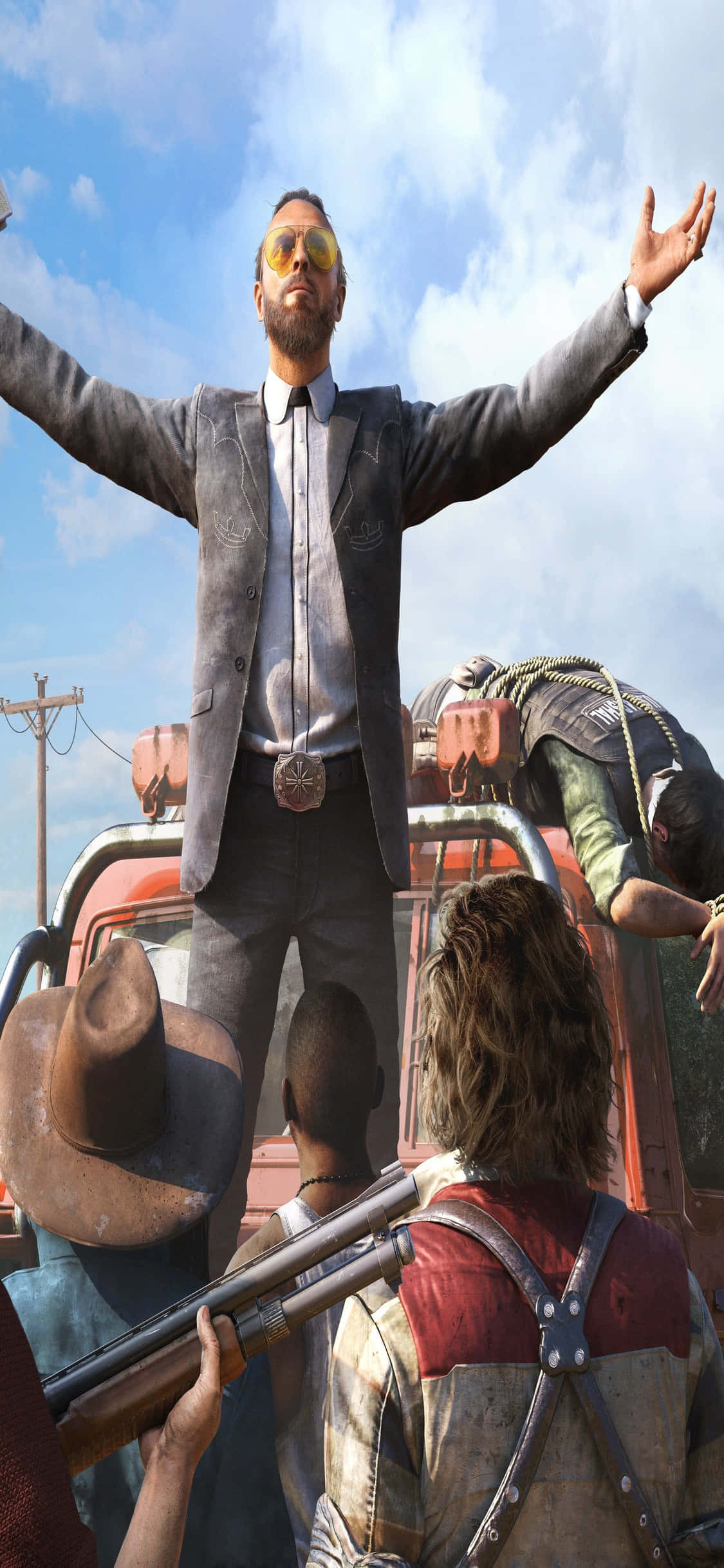 Oplev Far Cry 5 på den nye Apple iPhone Xs Wallpapers