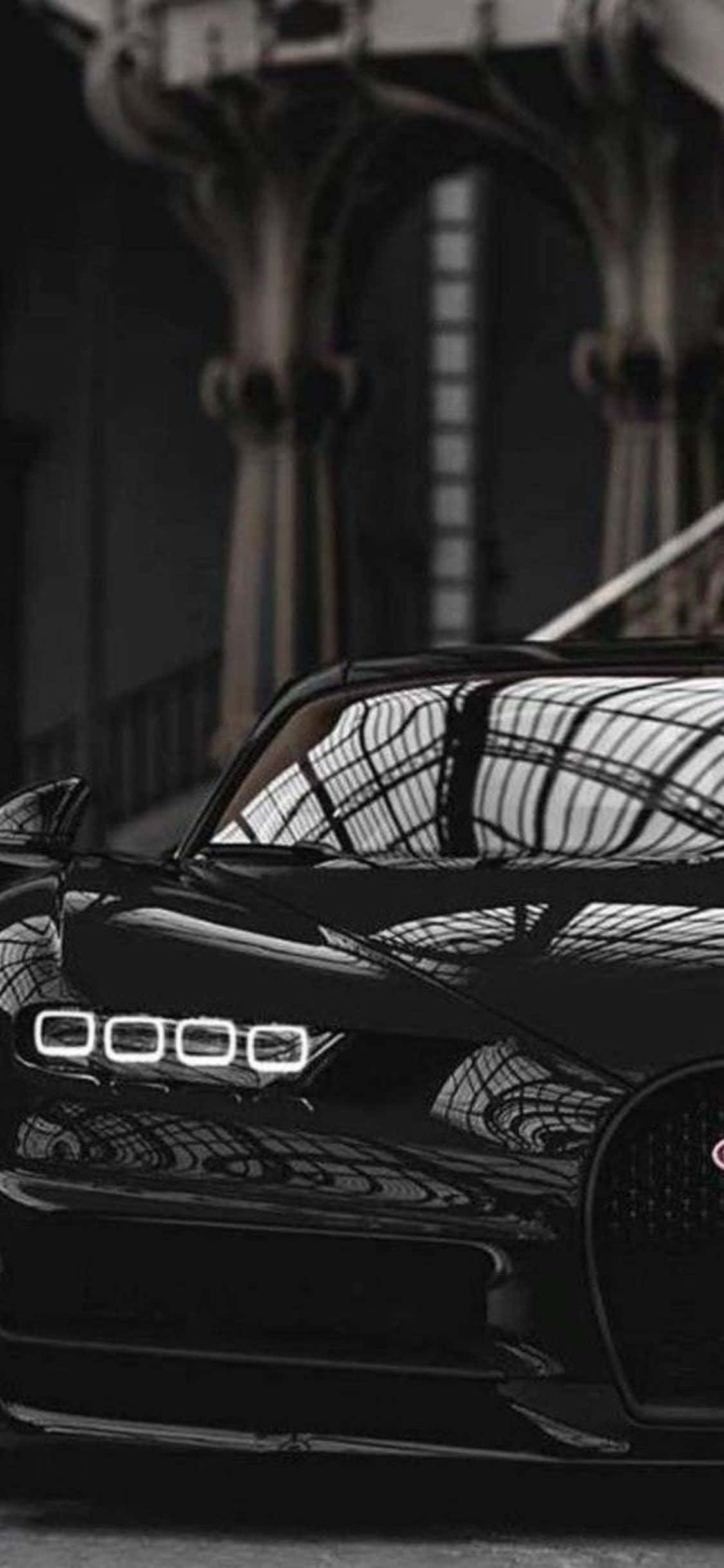 Oplev fart med den splinternye iPhone Xs og Bugatti Chiron Wallpapers