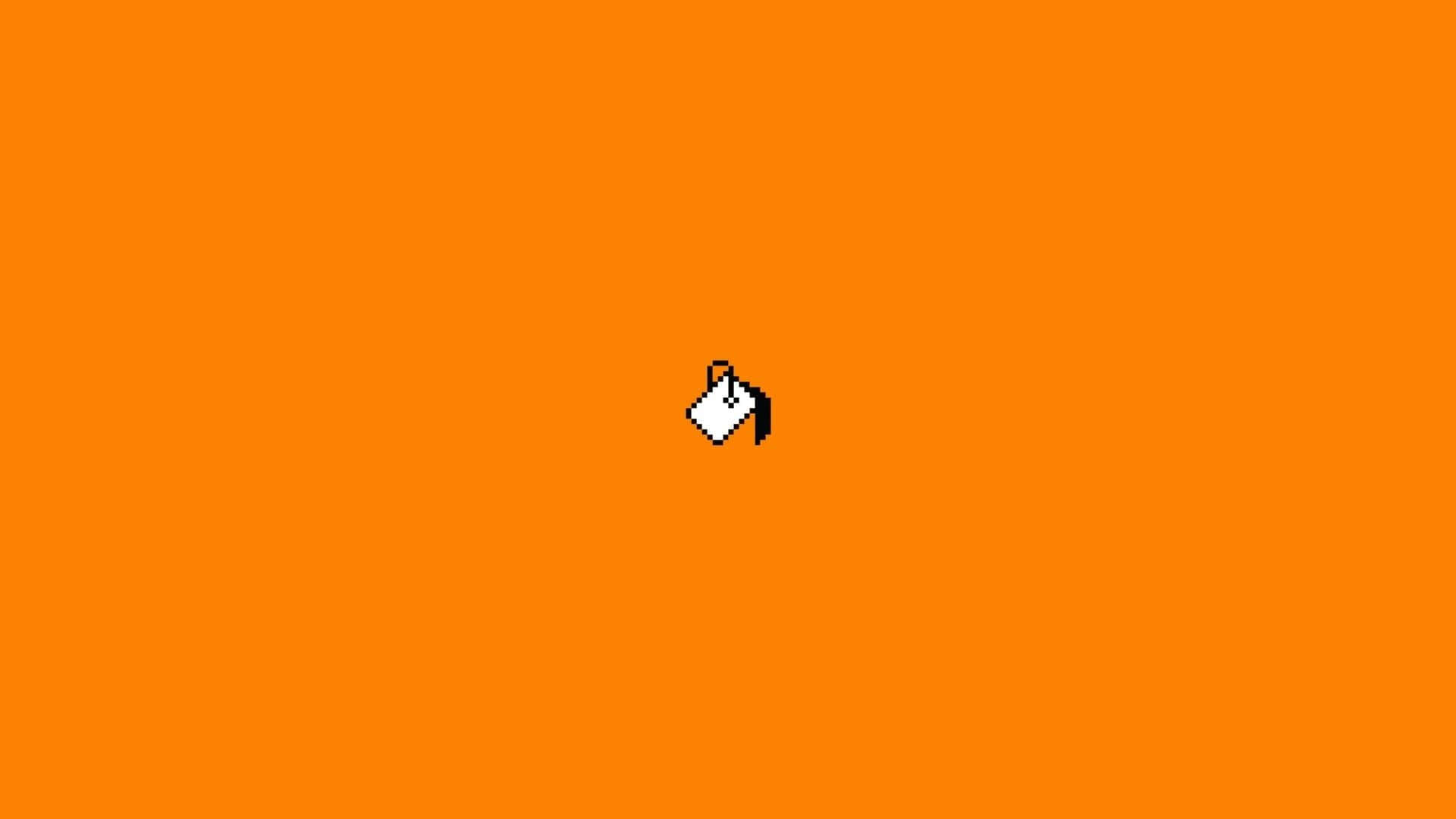 Oplev følelsen af optimisme og energi i denne orange æstetiske baggrund Wallpapers