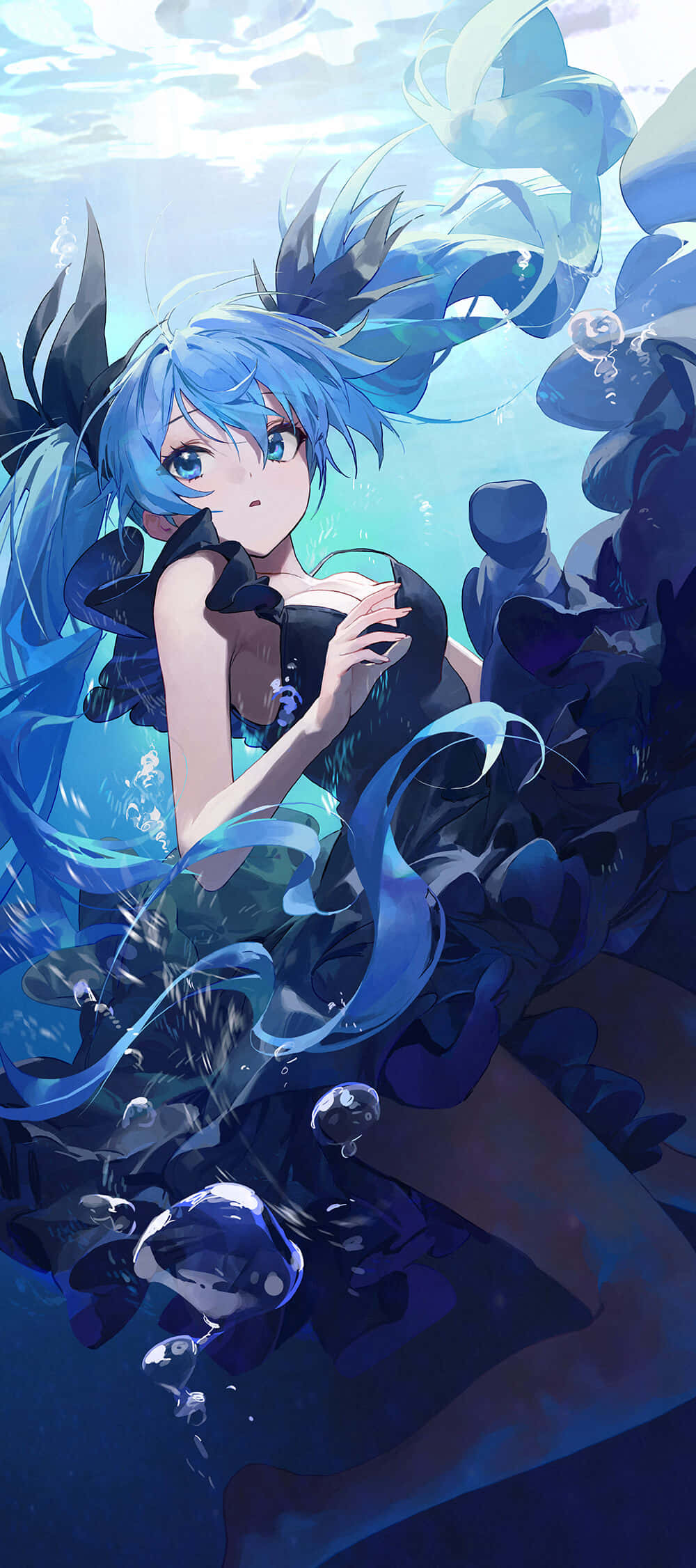 “Oplev Hatsune Mikus verden med denne innovative telefon!” Wallpapers