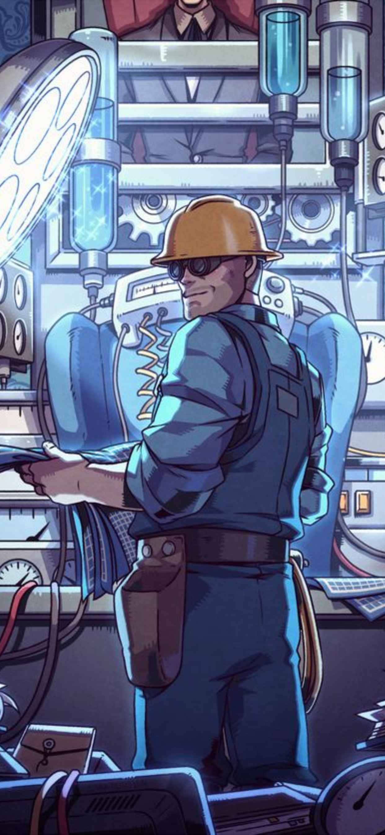 Oplev Kampens Spænding - Team Fortress 2 på iPhone XS Max Wallpapers