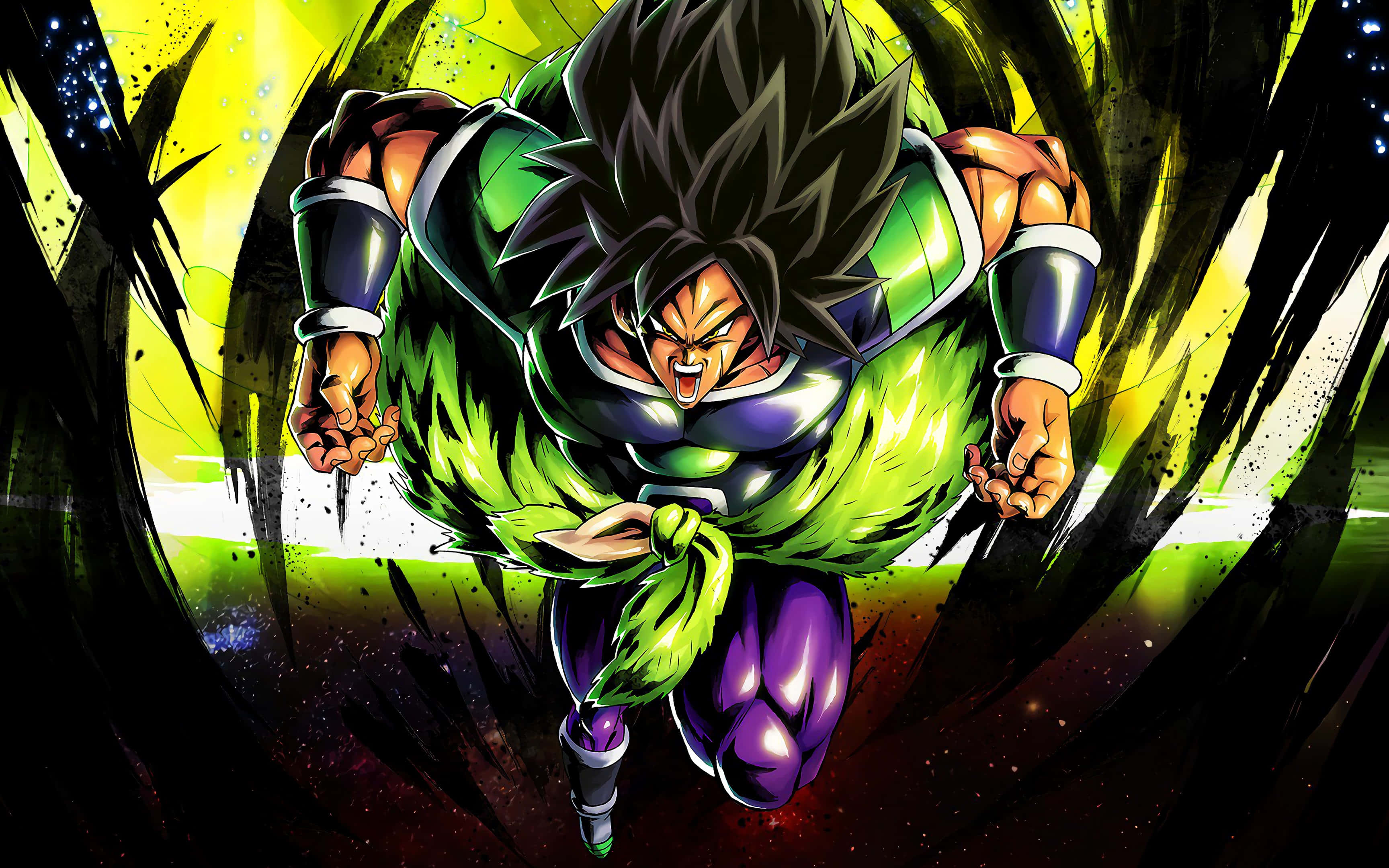 Oplev kraften i Super Saiyan Gud Super Saiyain Broly - Dragon Ball Super Broly Wallpapers