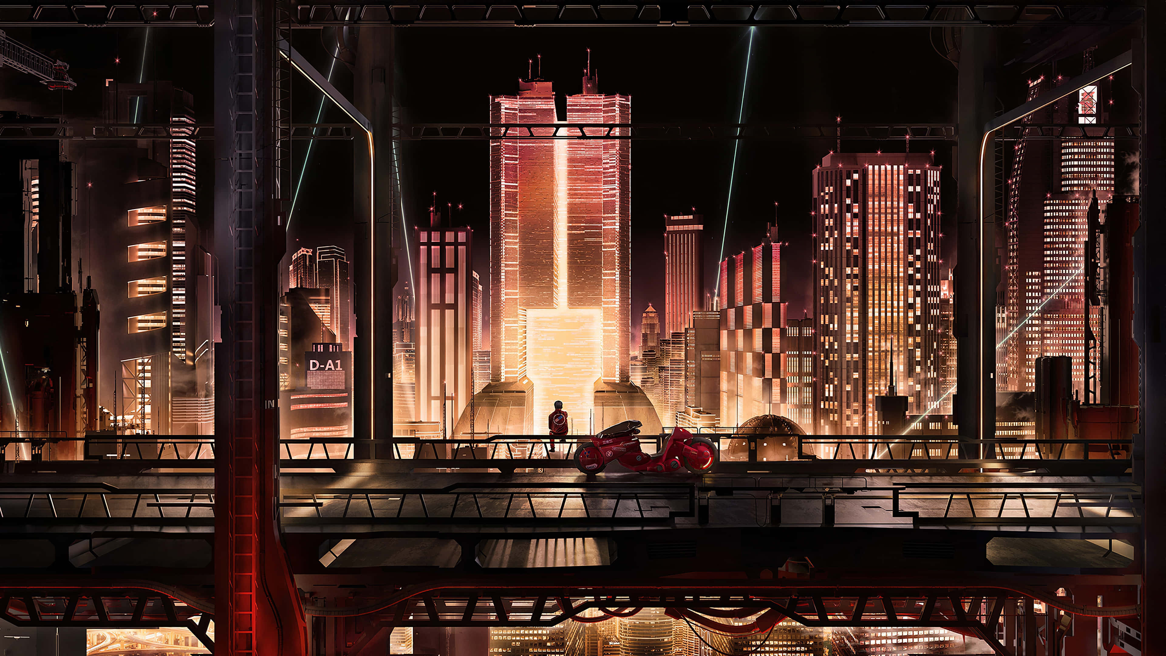 Oplev livets levende farver i Anime City Wallpapers