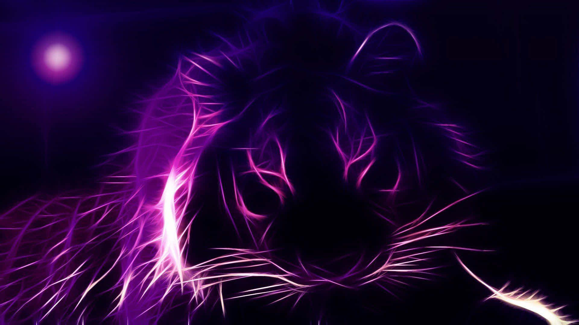 Oplev neonlillaens livlighed Wallpapers