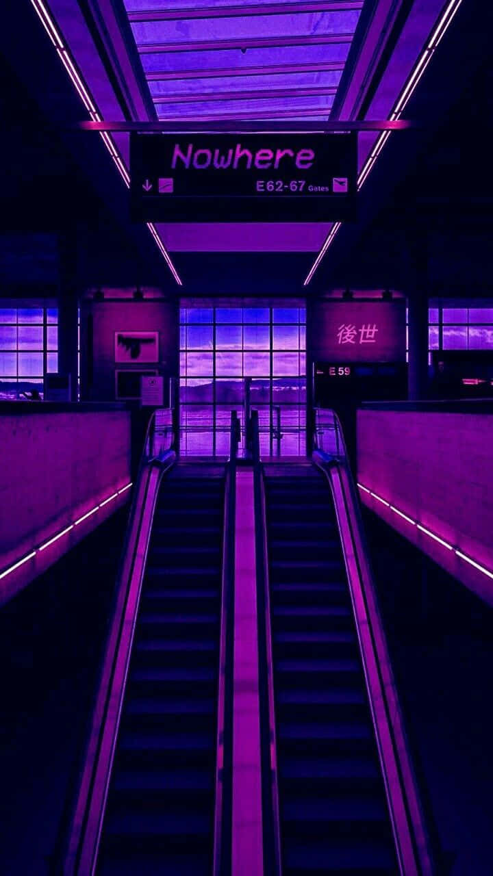 Oplev overjordiske oplevelser med Neon Aesthetic Wallpapers