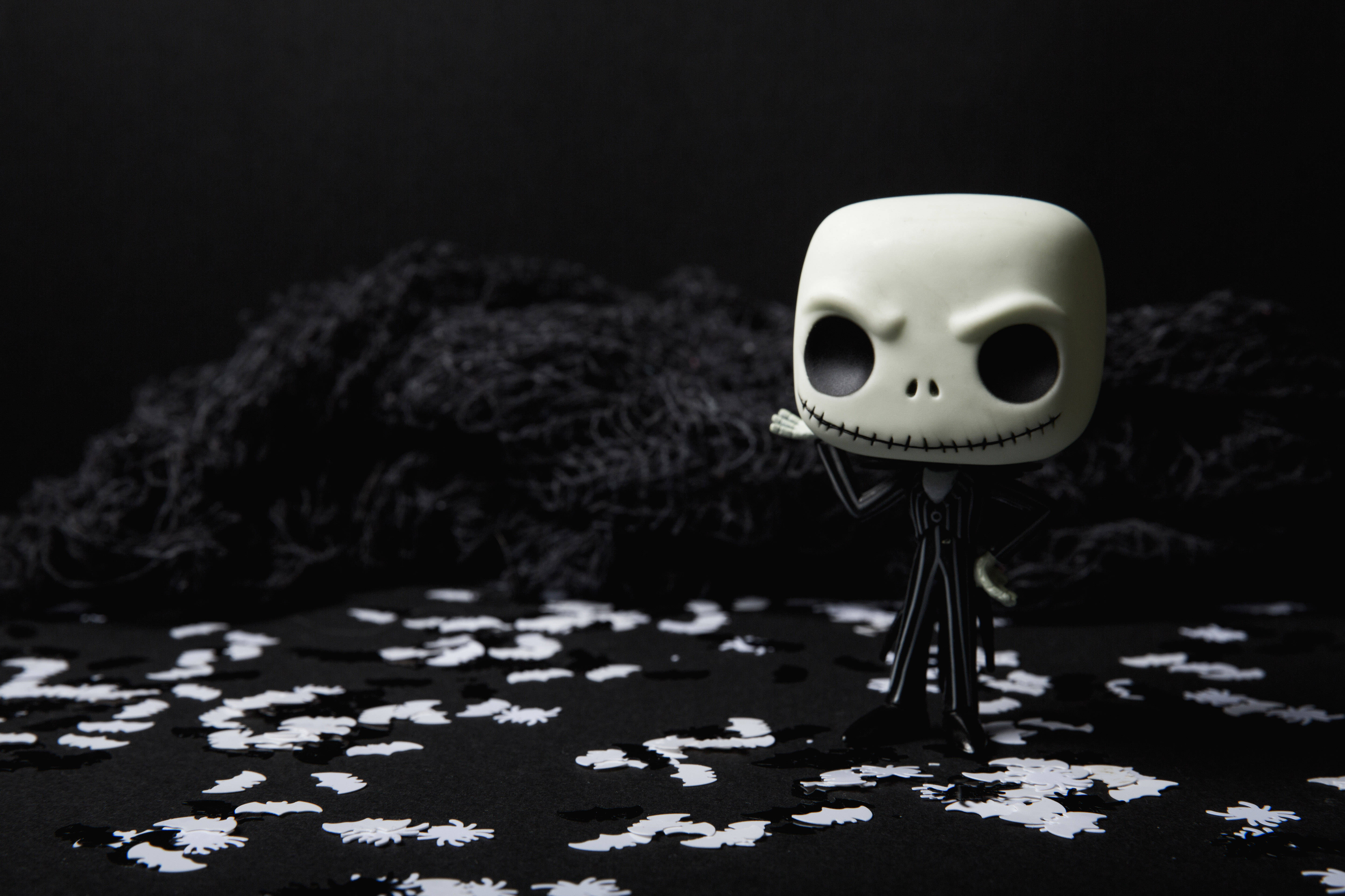 Oplev Tim Burtons The Nightmare Before Christmas med en popificeret Jack Skellington Wallpapers