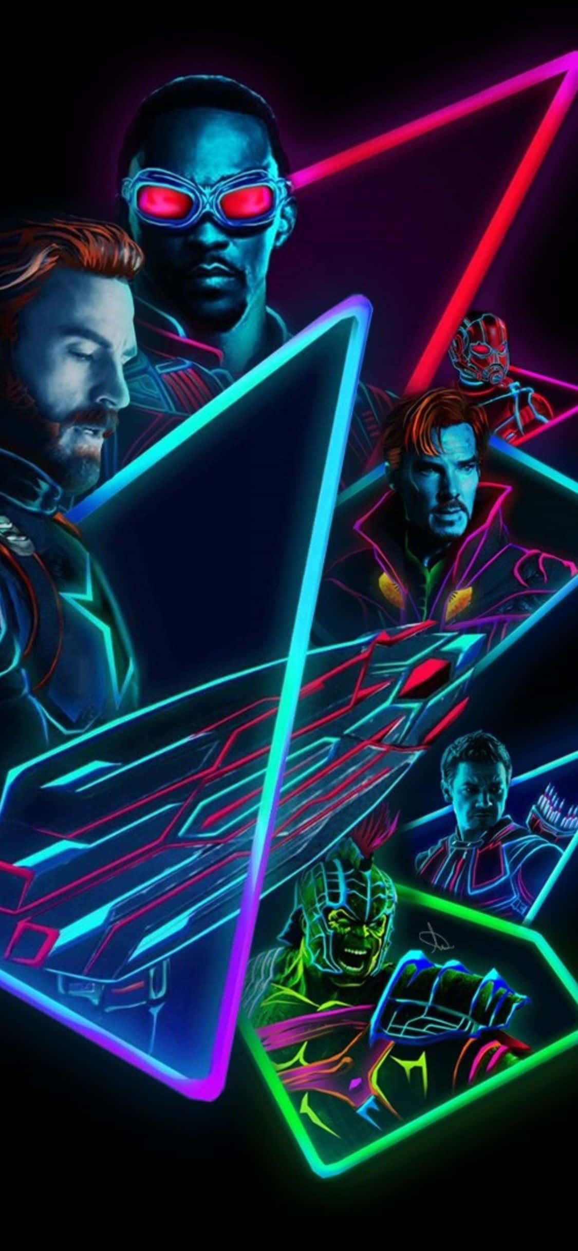 Oplys dit hjem med Neon iPhone Wallpapers