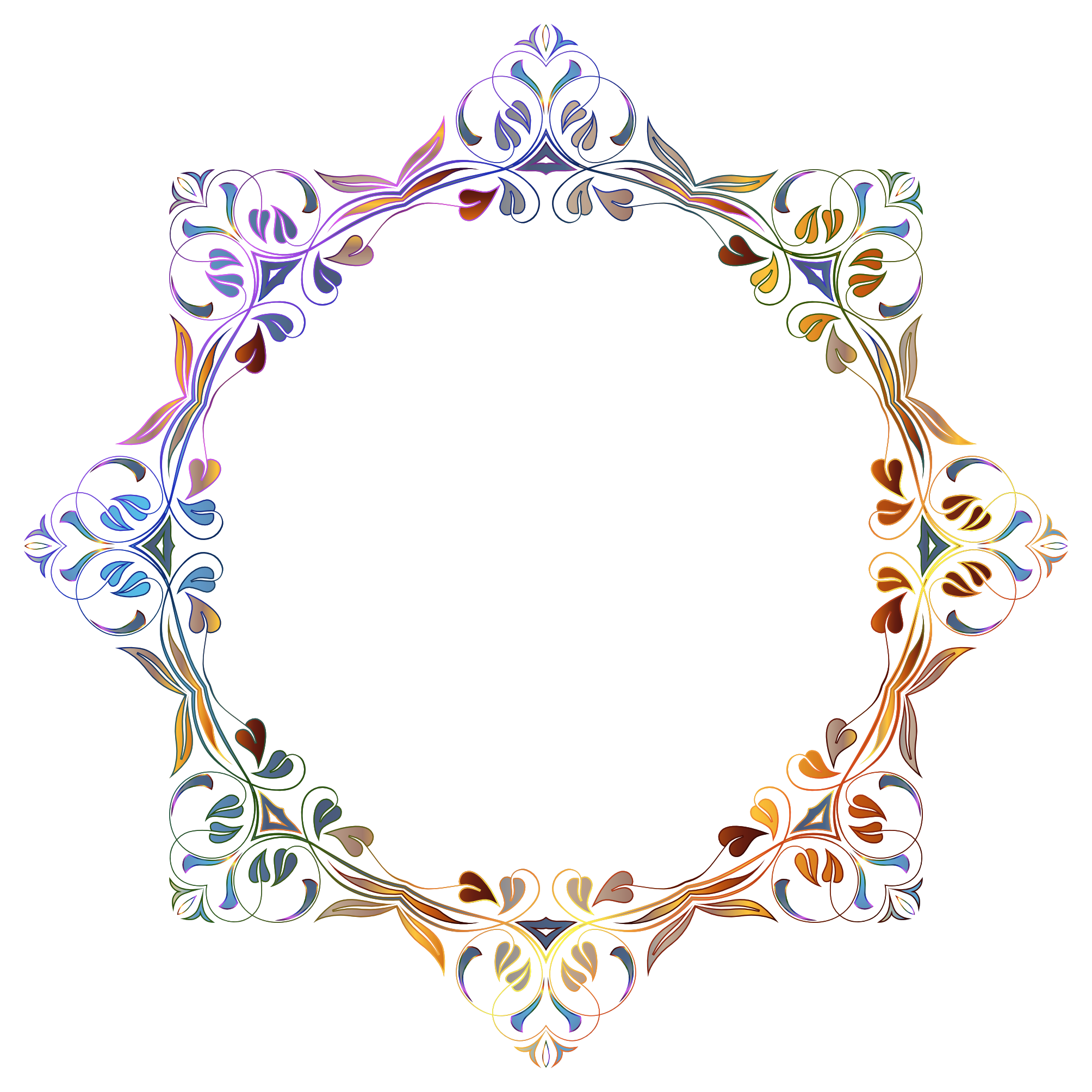 Oplyst blomsterramme design Wallpapers