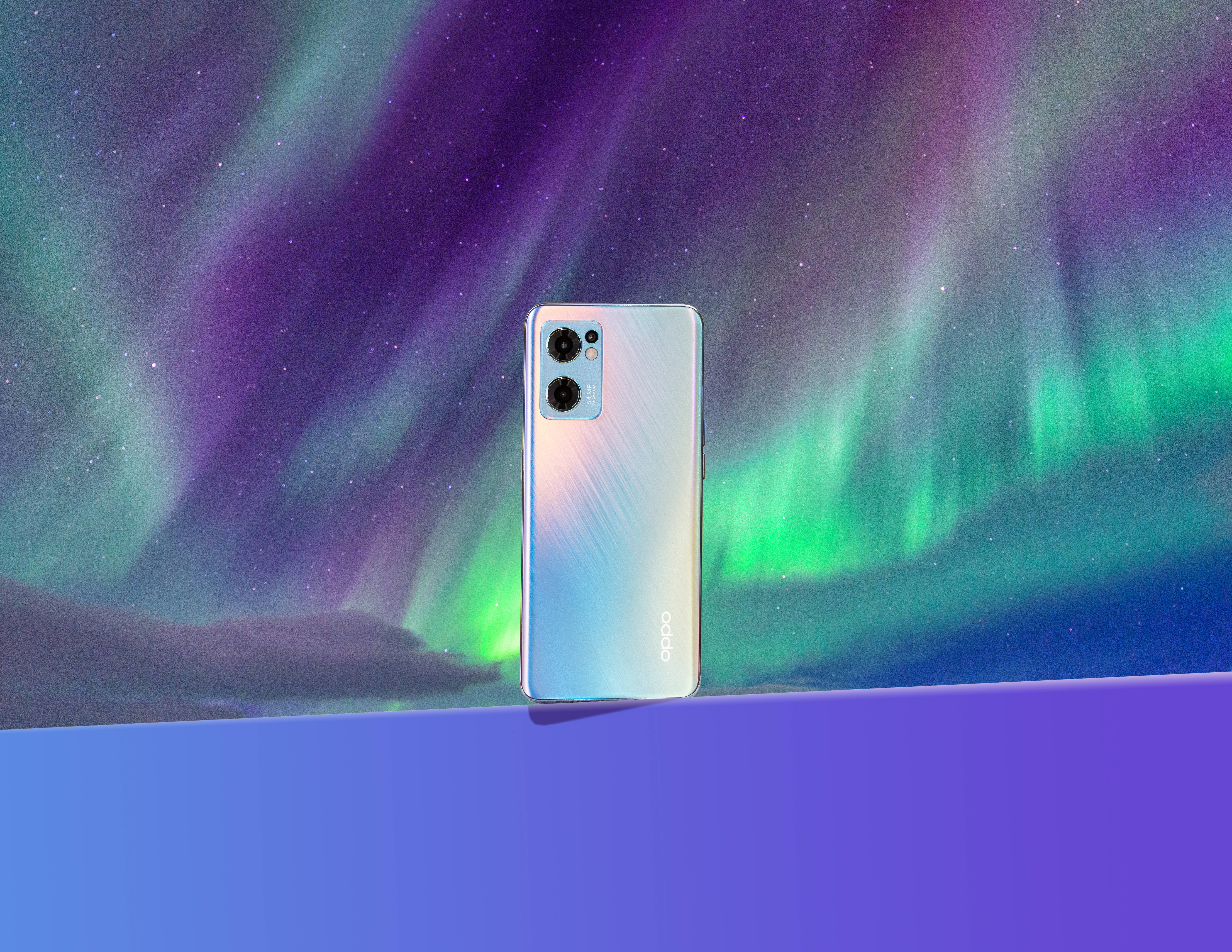 Oppo-smartphone nordlys Wallpapers
