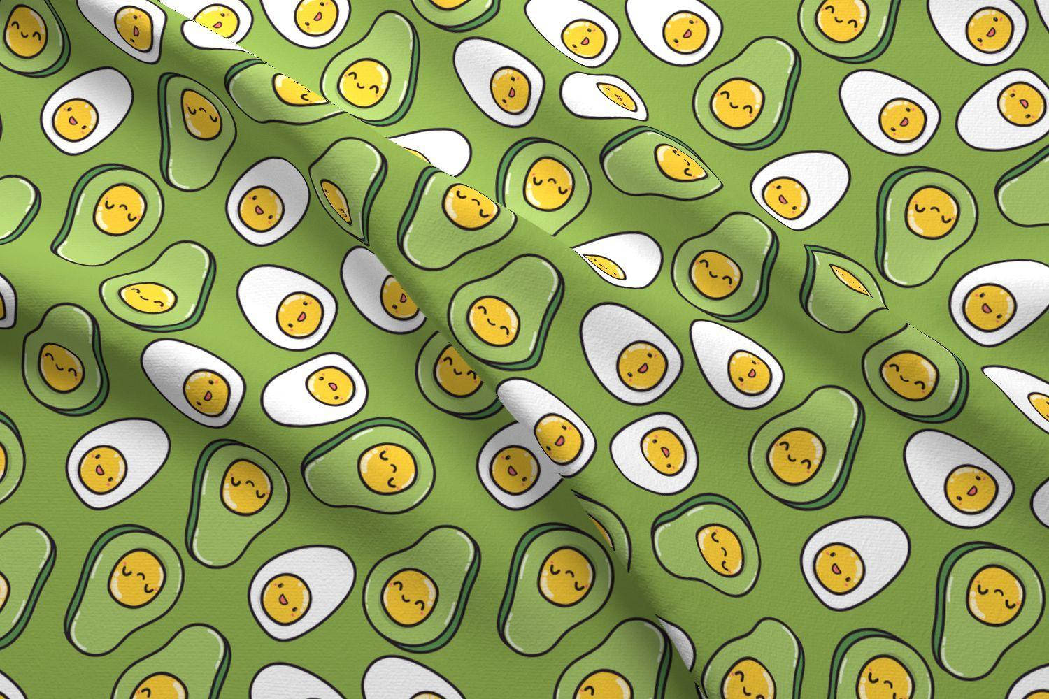 Opskrift: Levende Avocado-frugtmønster Design Wallpapers