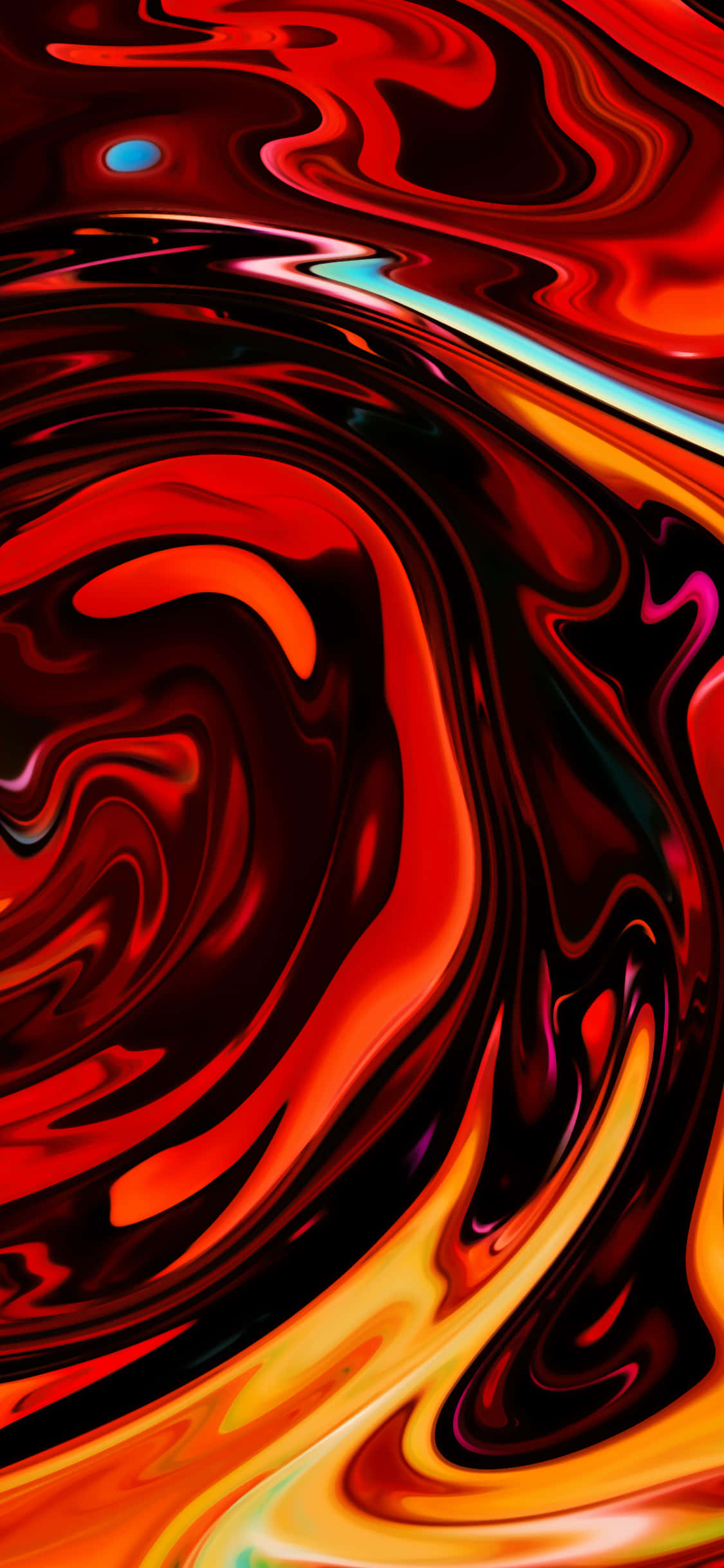 Orange abstrakte flydende hvirvelmønstre baggrund Wallpapers
