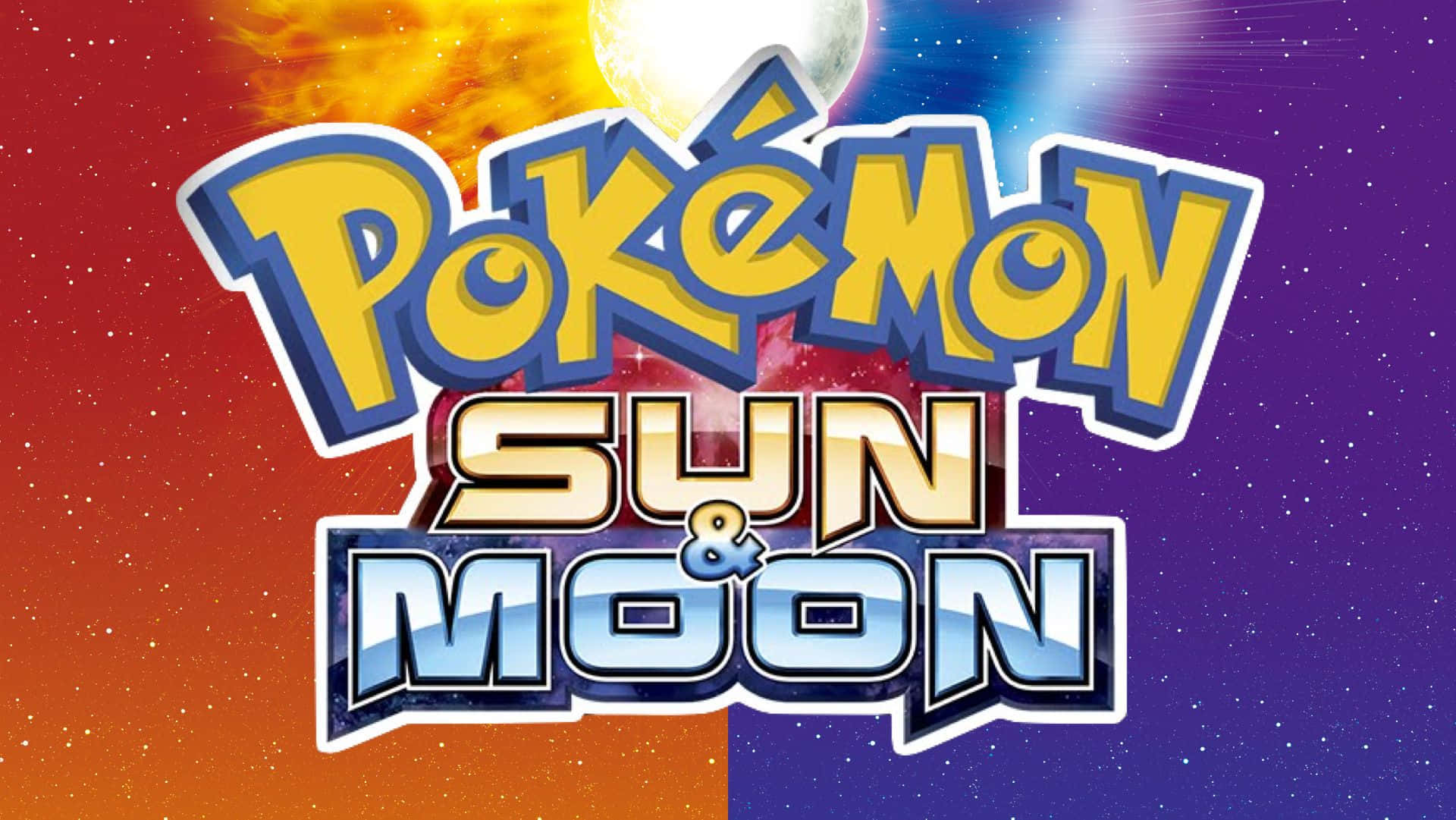 Orange og lilla Pokemon Sol og Måne Wallpapers
