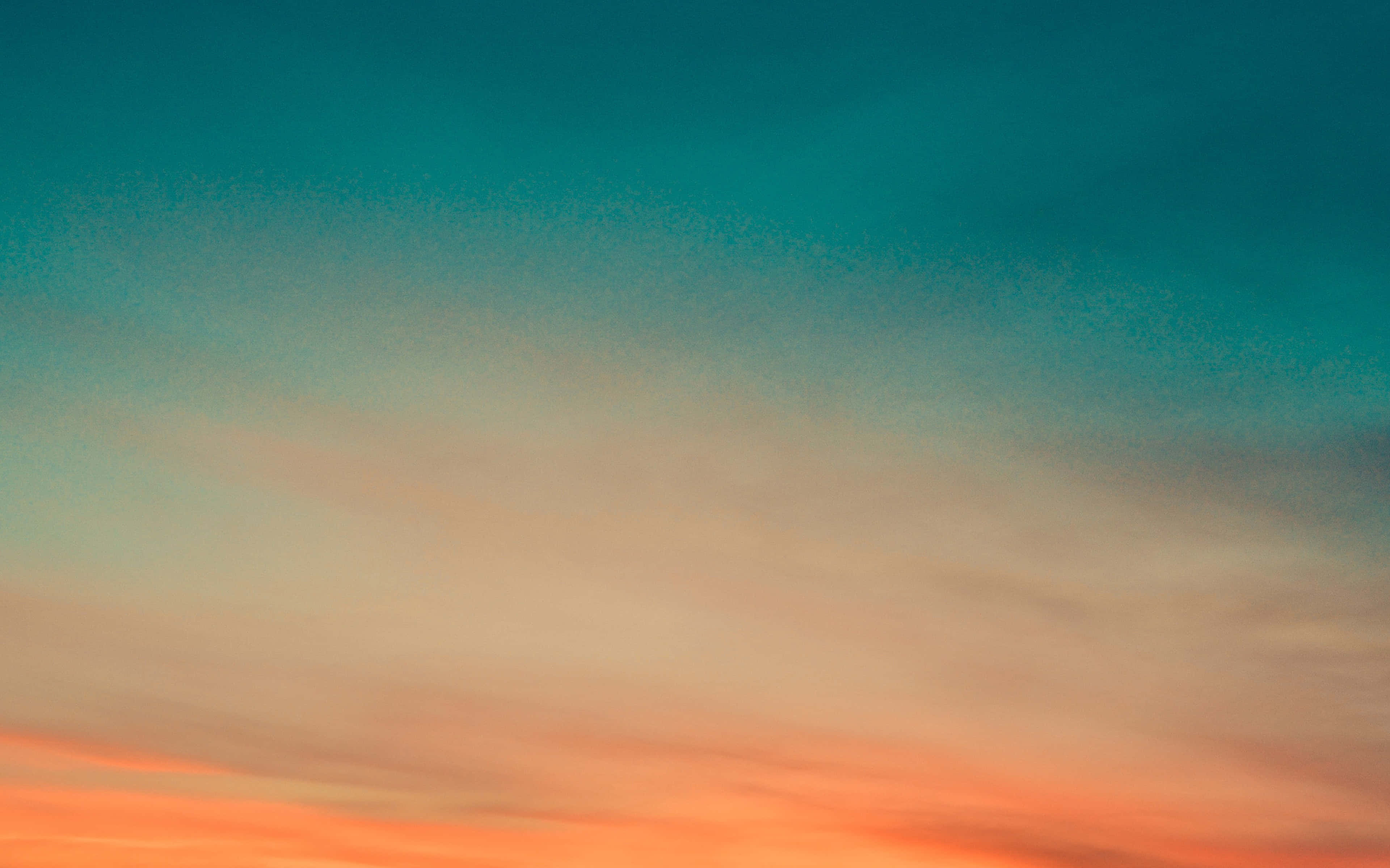 Orange og teal solnedgangshimmel Wallpapers