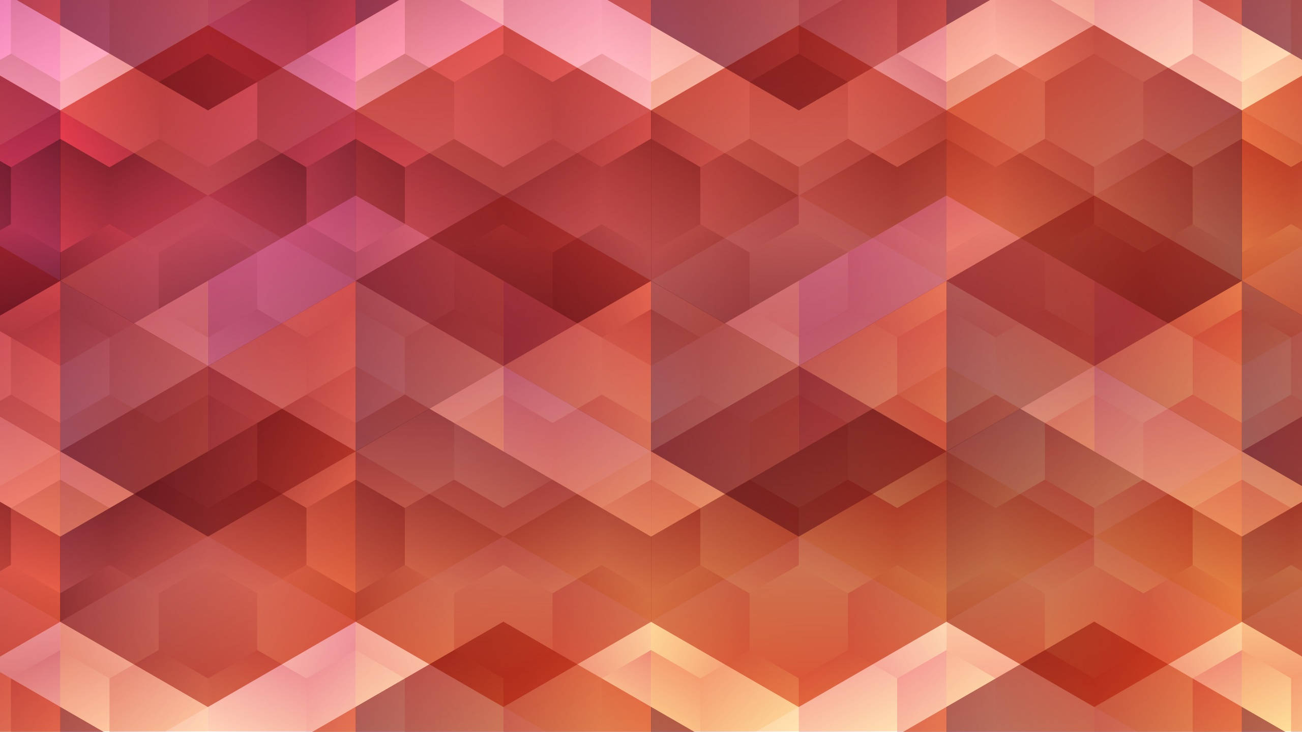 Orange sekskant cool mønster Wallpapers