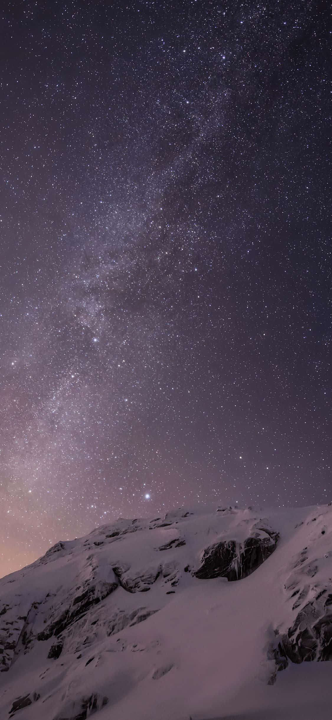 Original iPhone 5s Bjerg Nattesky Wallpapers