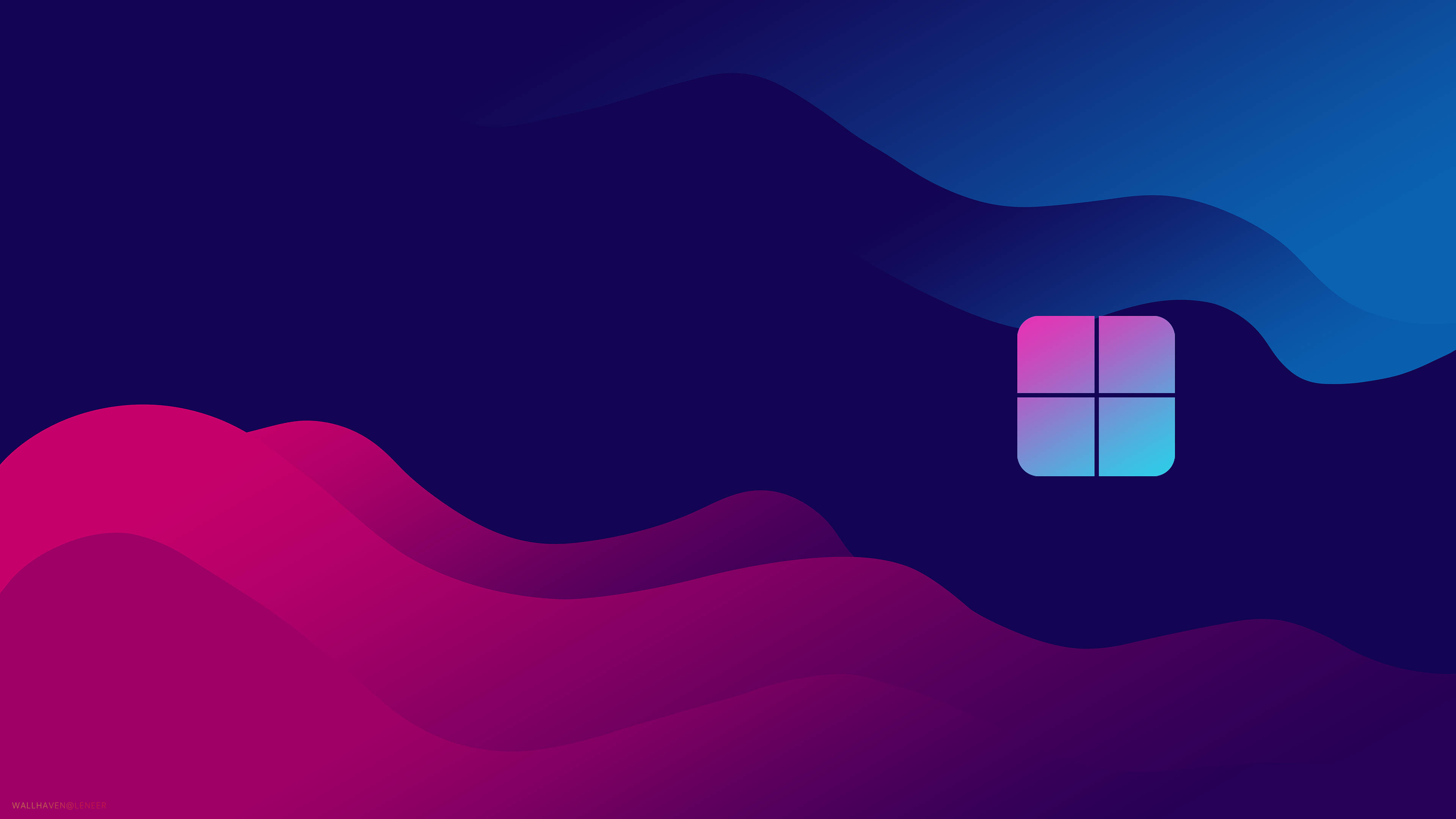 Original Windows Magenta og Blå Wallpapers