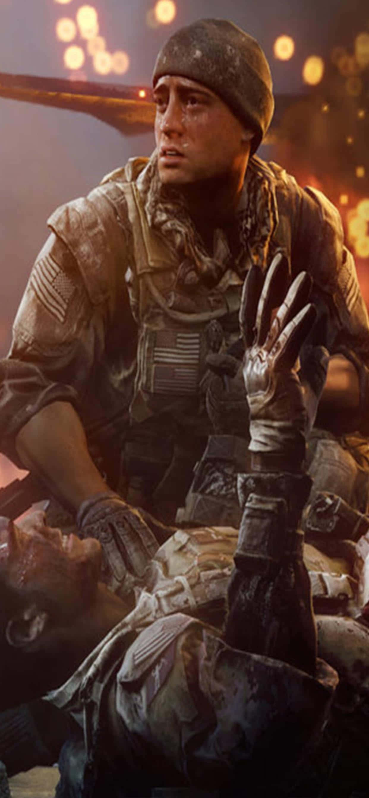 Overgå dine modstandere med den næste generations spiloplevelse på iPhone Xs Max, når du spiller Battlefield 4. Wallpapers
