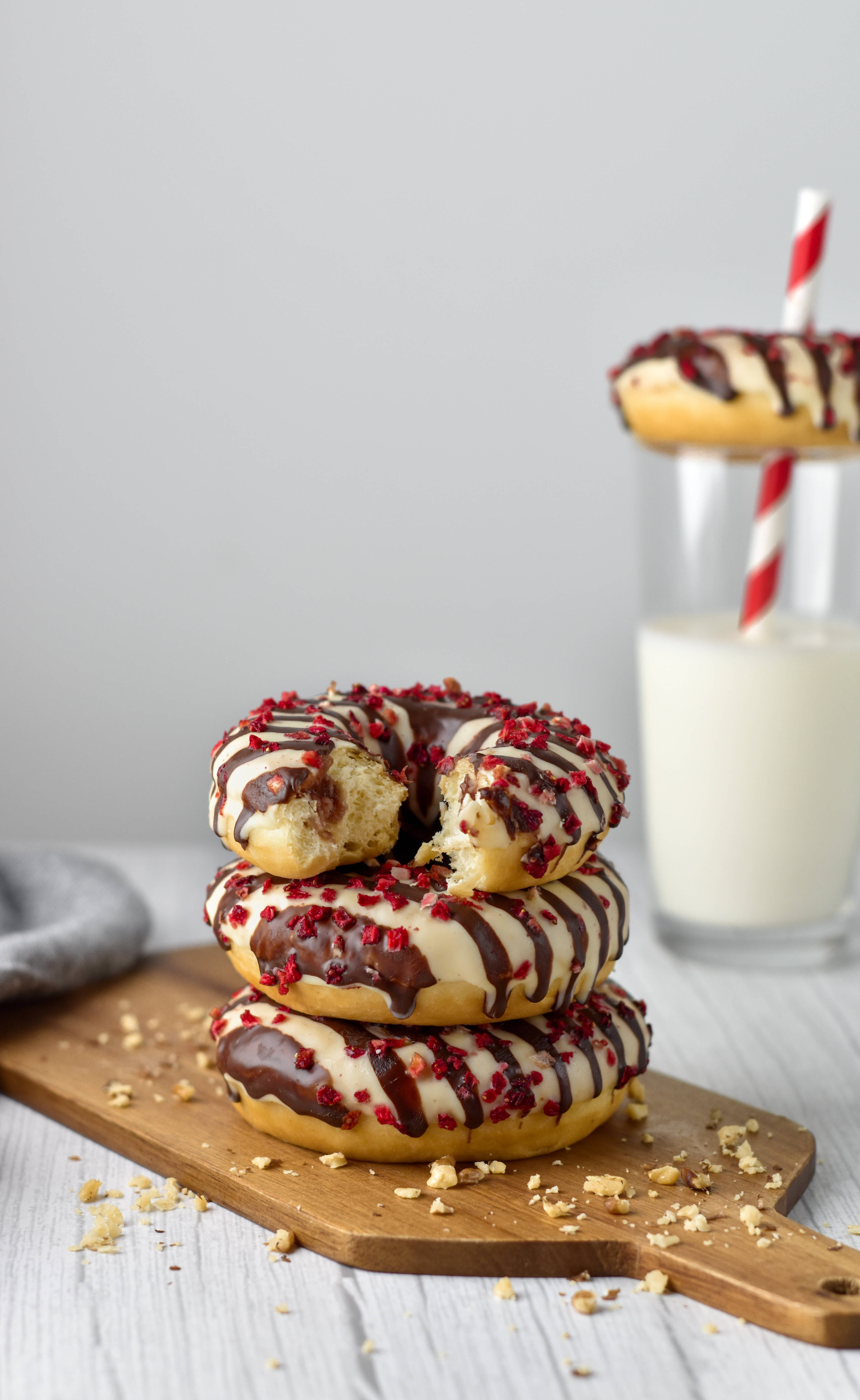 Dryppende wienerbrødsdonuts Wallpapers