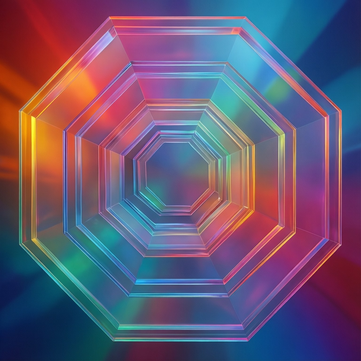 Overlappende Gradient Oktagoner Wallpapers