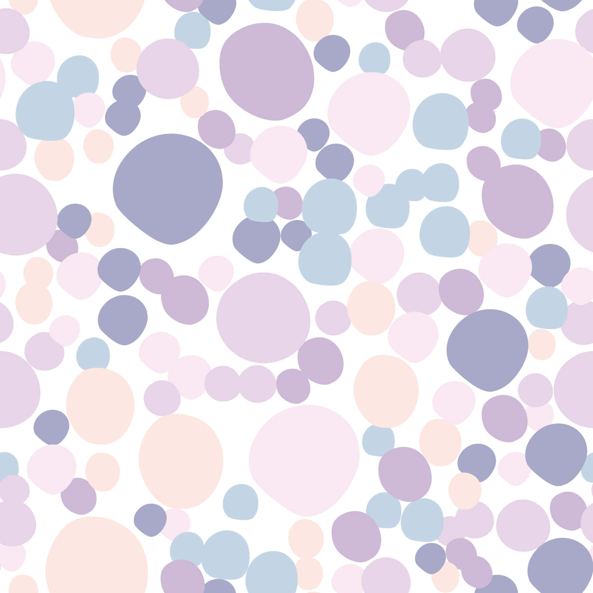 Overlappende lilla, lyserøde og hvide prikker Wallpapers