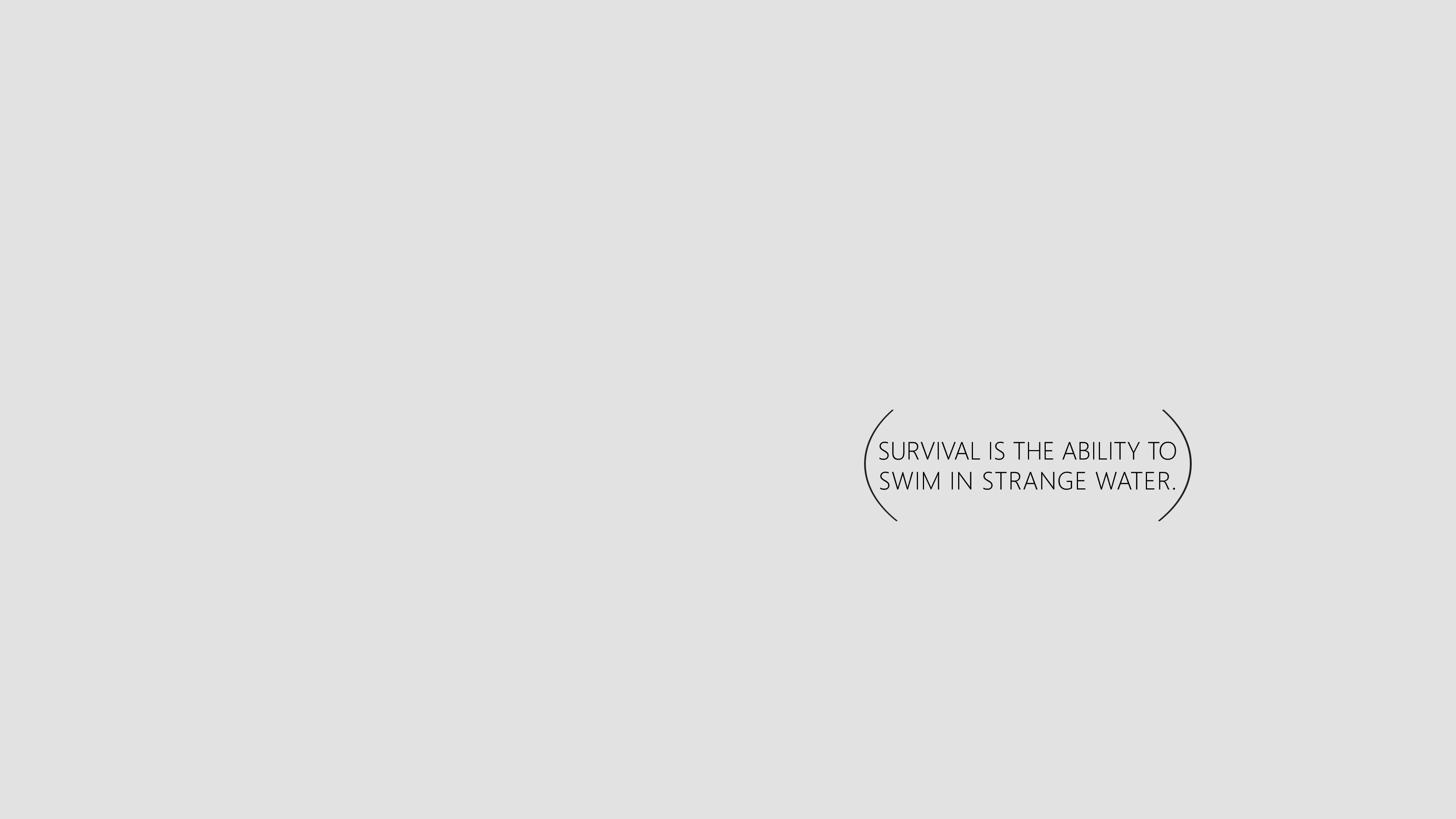 Overlevelsescitater minimalistisk æstetisk bærbar Wallpapers