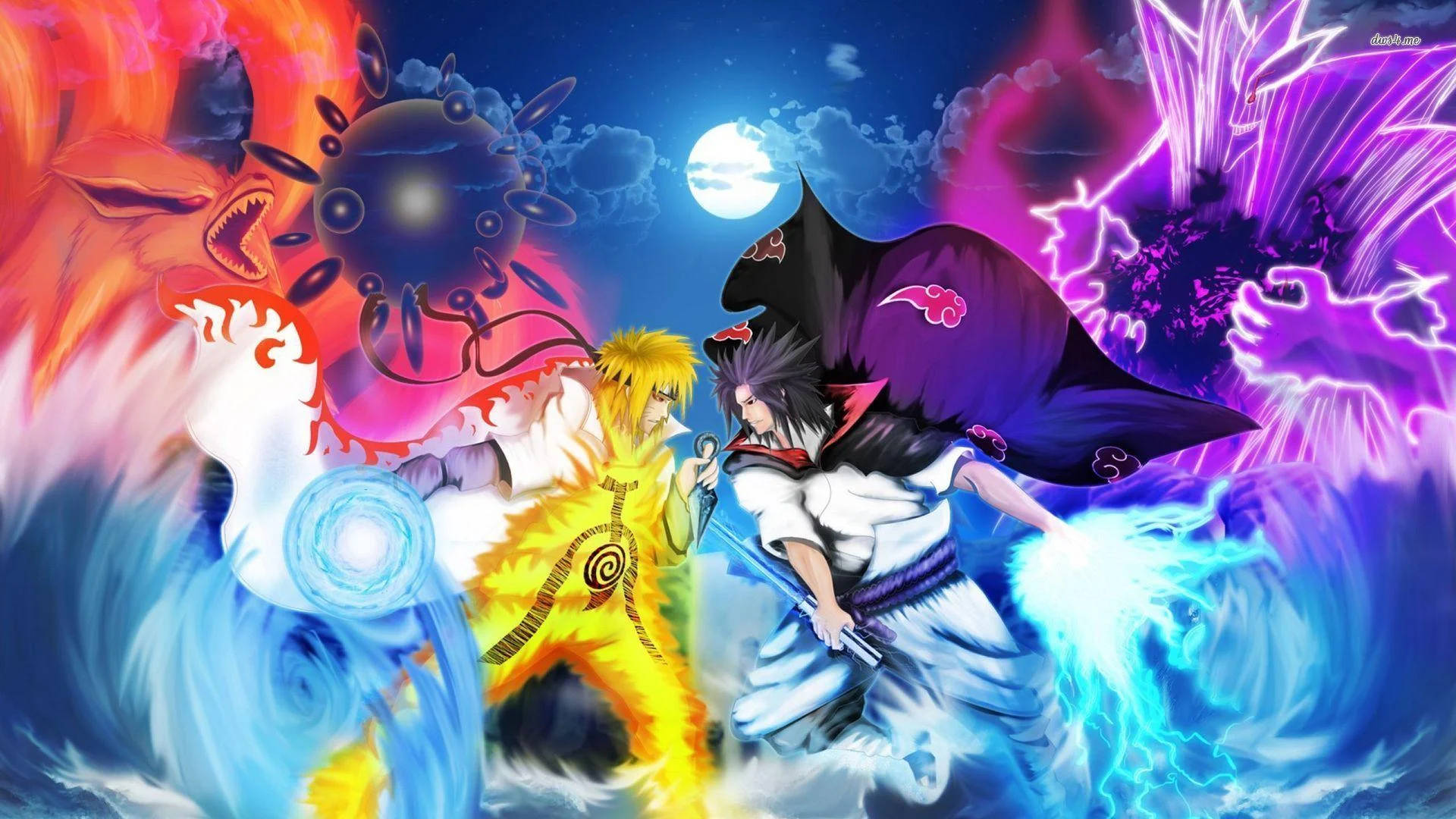 Overpowered Naruto og Sasuke Wallpapers