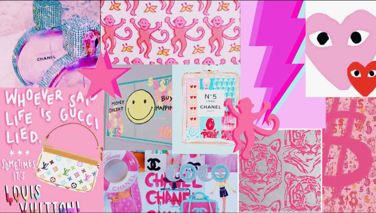 Overskrift: Sofistikeret preppy skrivebordsopsætning Wallpapers