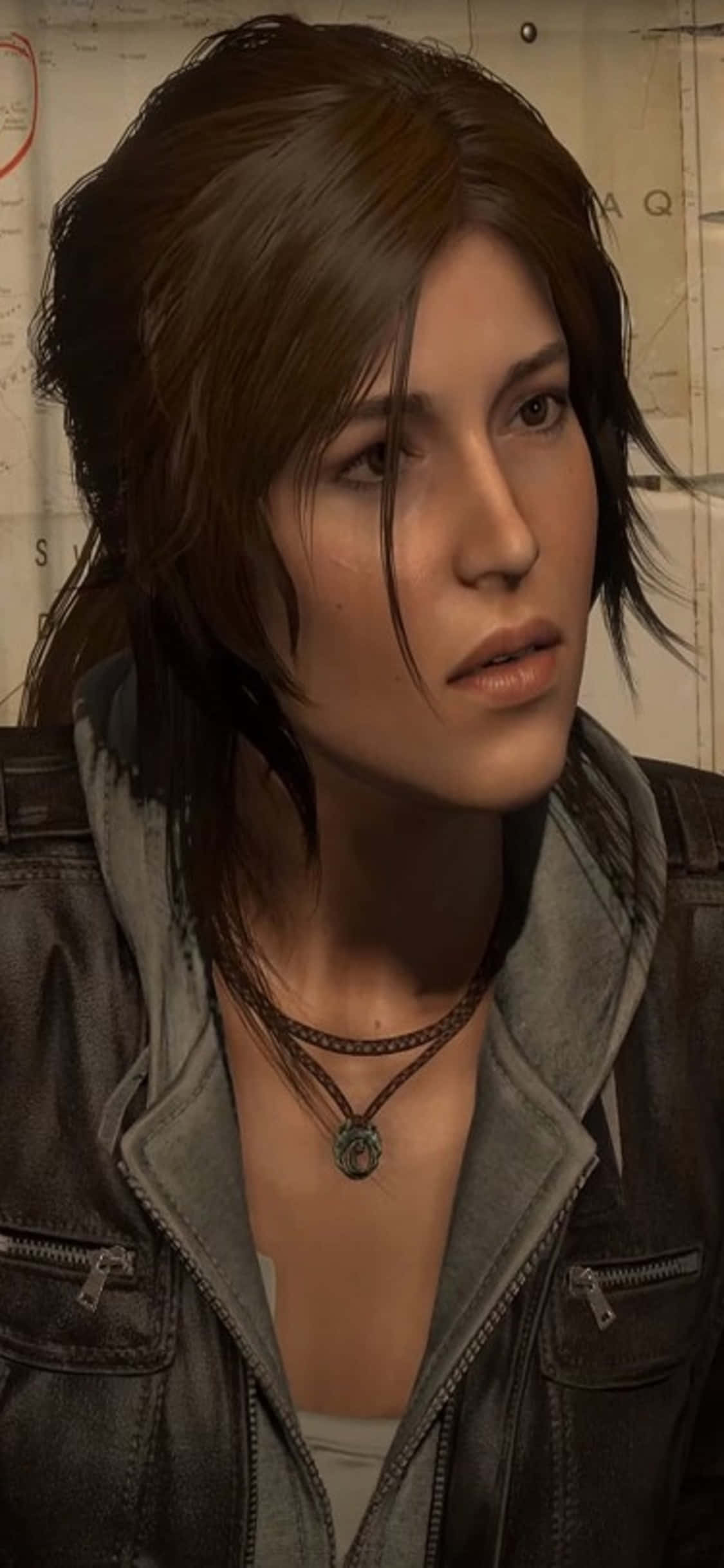Overvind det ubarmhjertige terræn i Shadow Of The Tomb Raider på din iPhone X Wallpapers