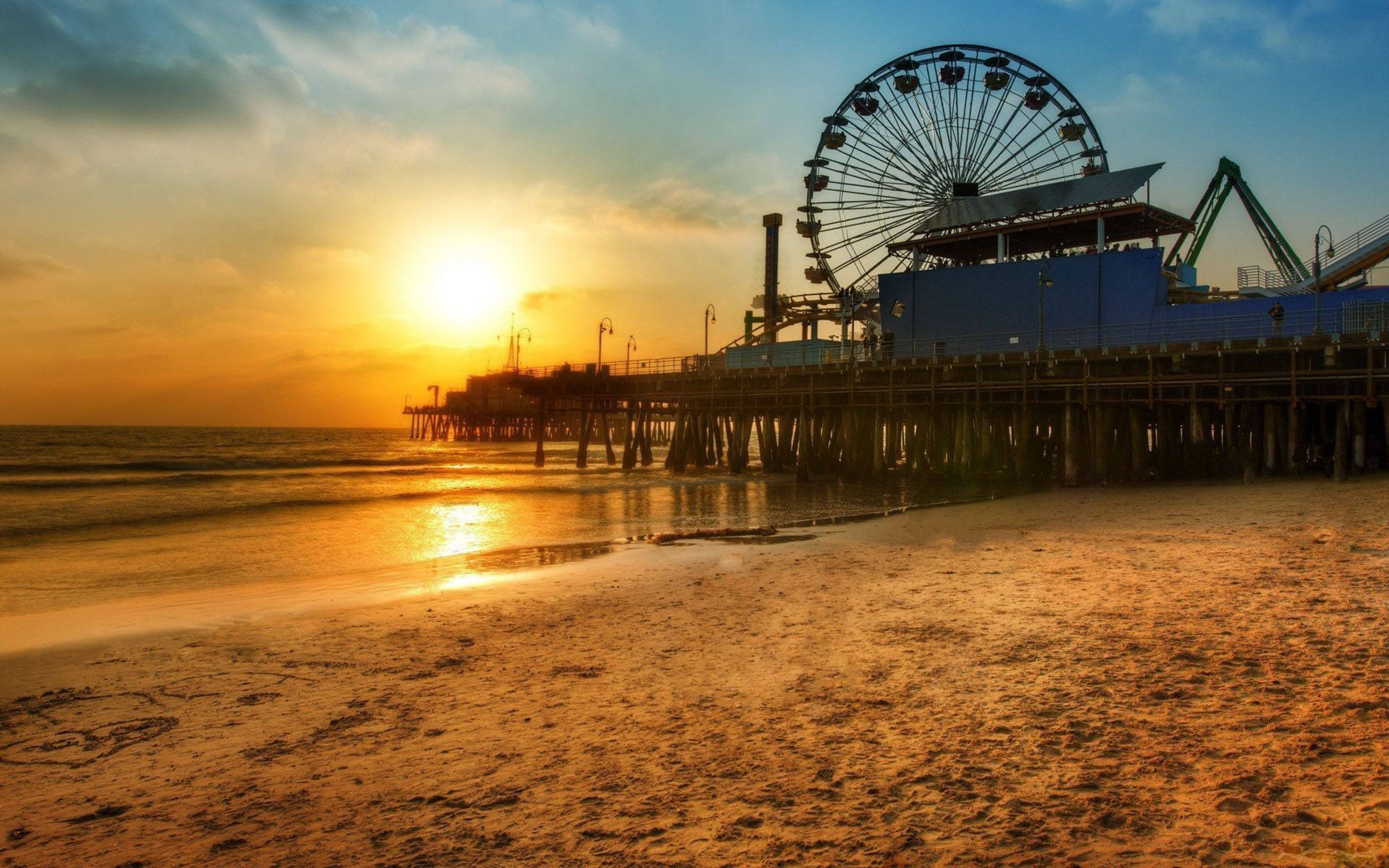 Pacific Park Los Angeles solnedgang Wallpapers