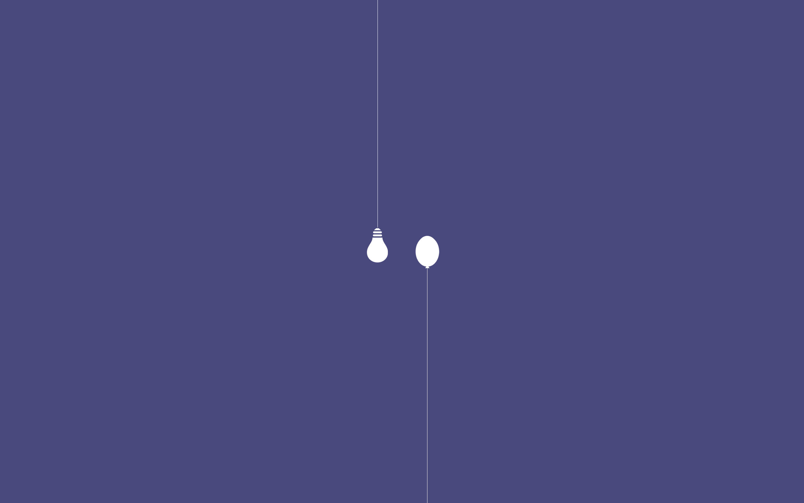 Pære og Ballon Minimalistisk Æstetisk Laptop Wallpapers
