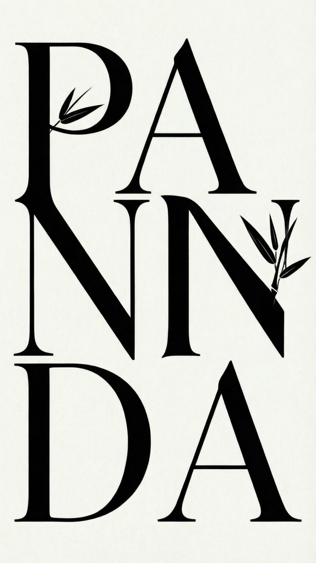 Panda Typografi Wallpapers