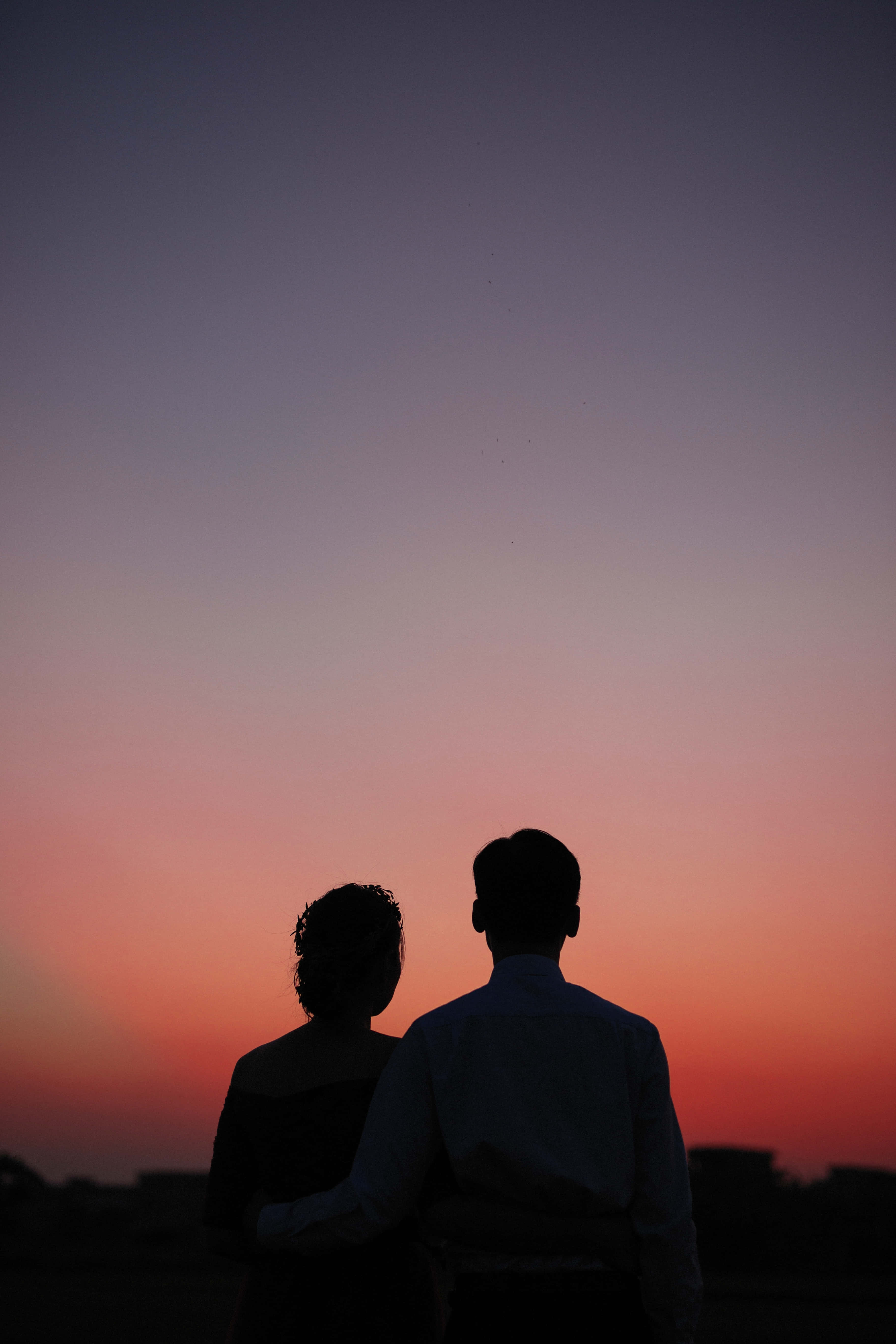 Par solnedgang skygger under himmel billede Wallpapers