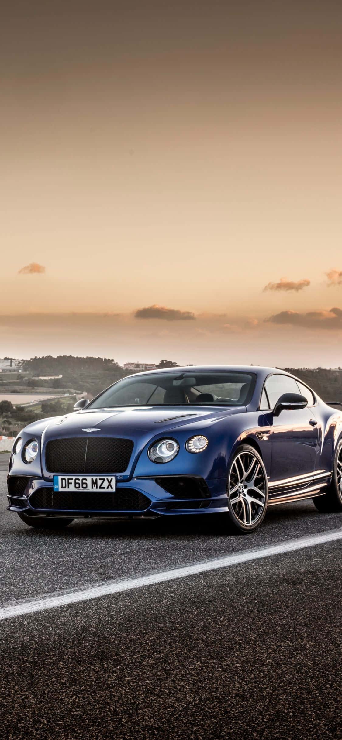 Parkeret Blå Bentley iPhone Wallpapers