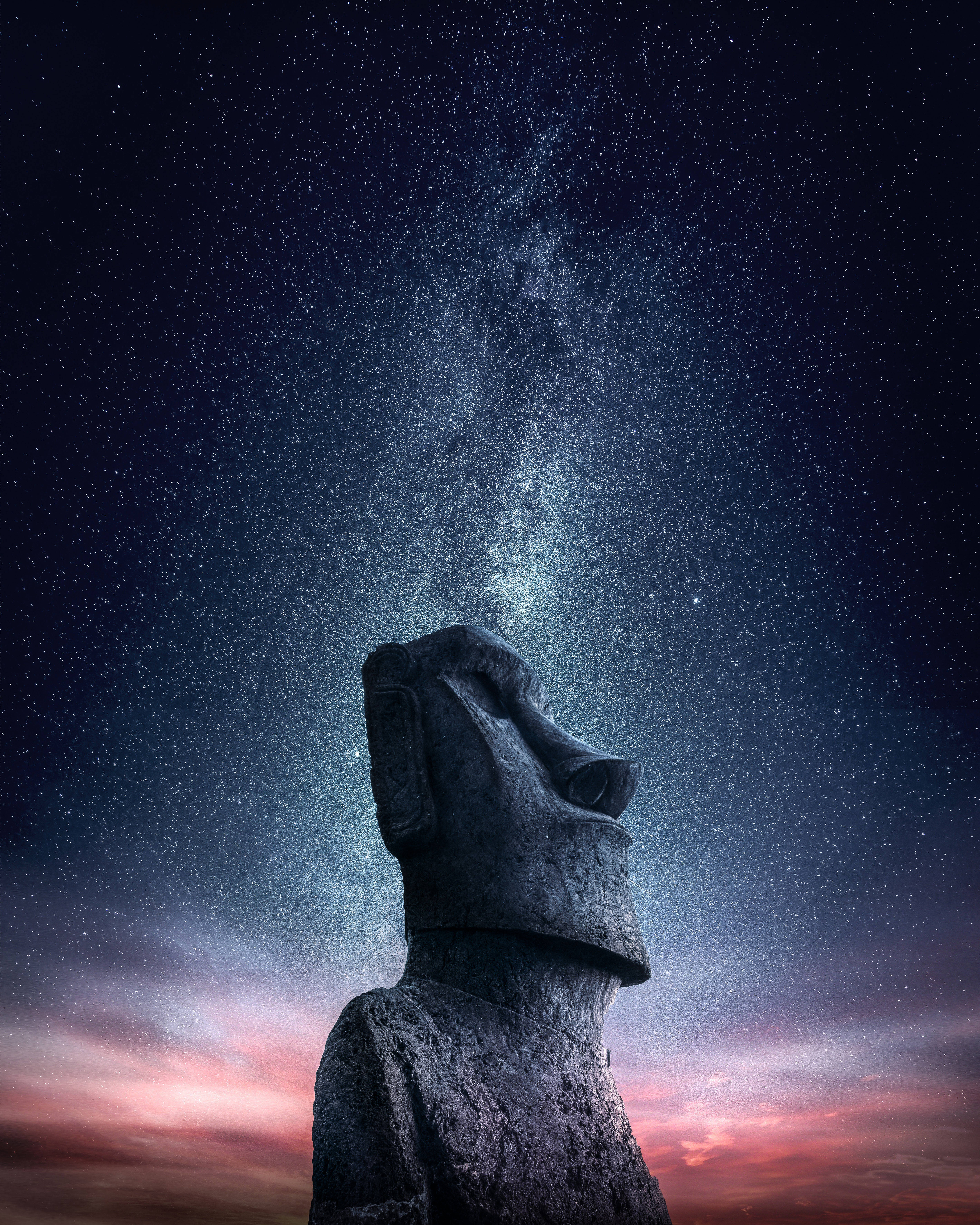 Påskeøen og Moai-statue Wallpapers