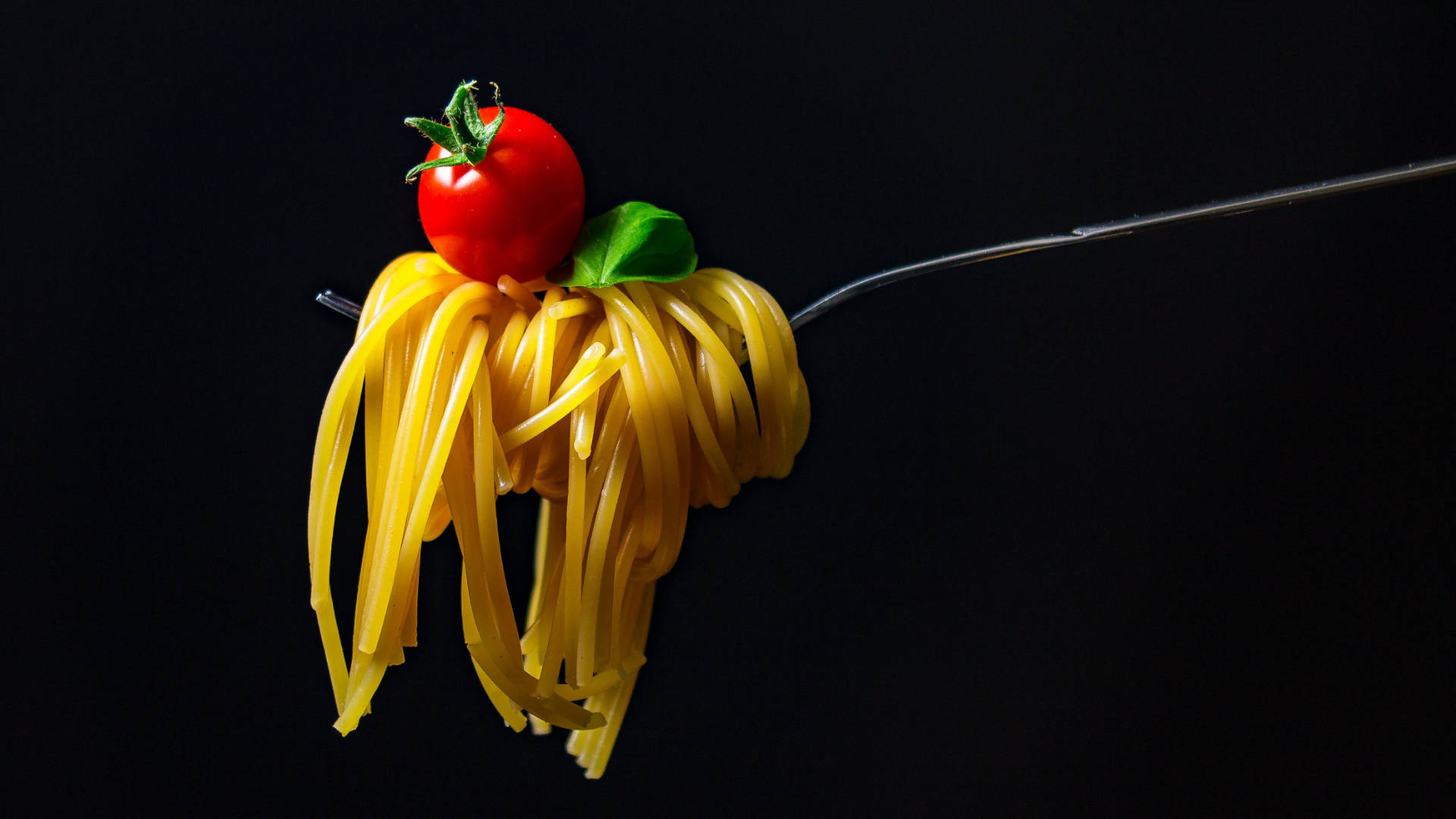Pasta på gaffel Wallpapers