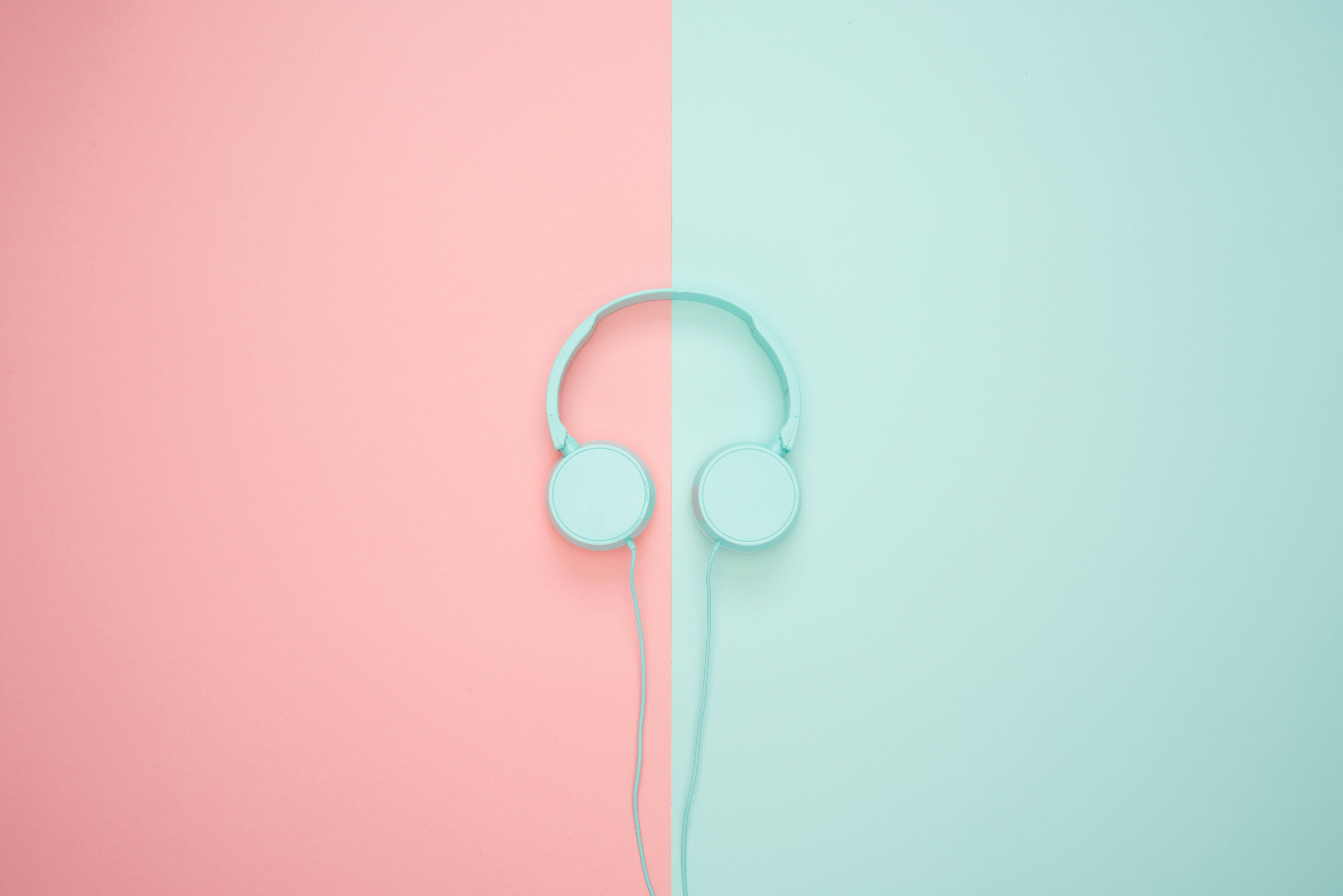Pastel 4K Hovedtelefoner Wallpapers