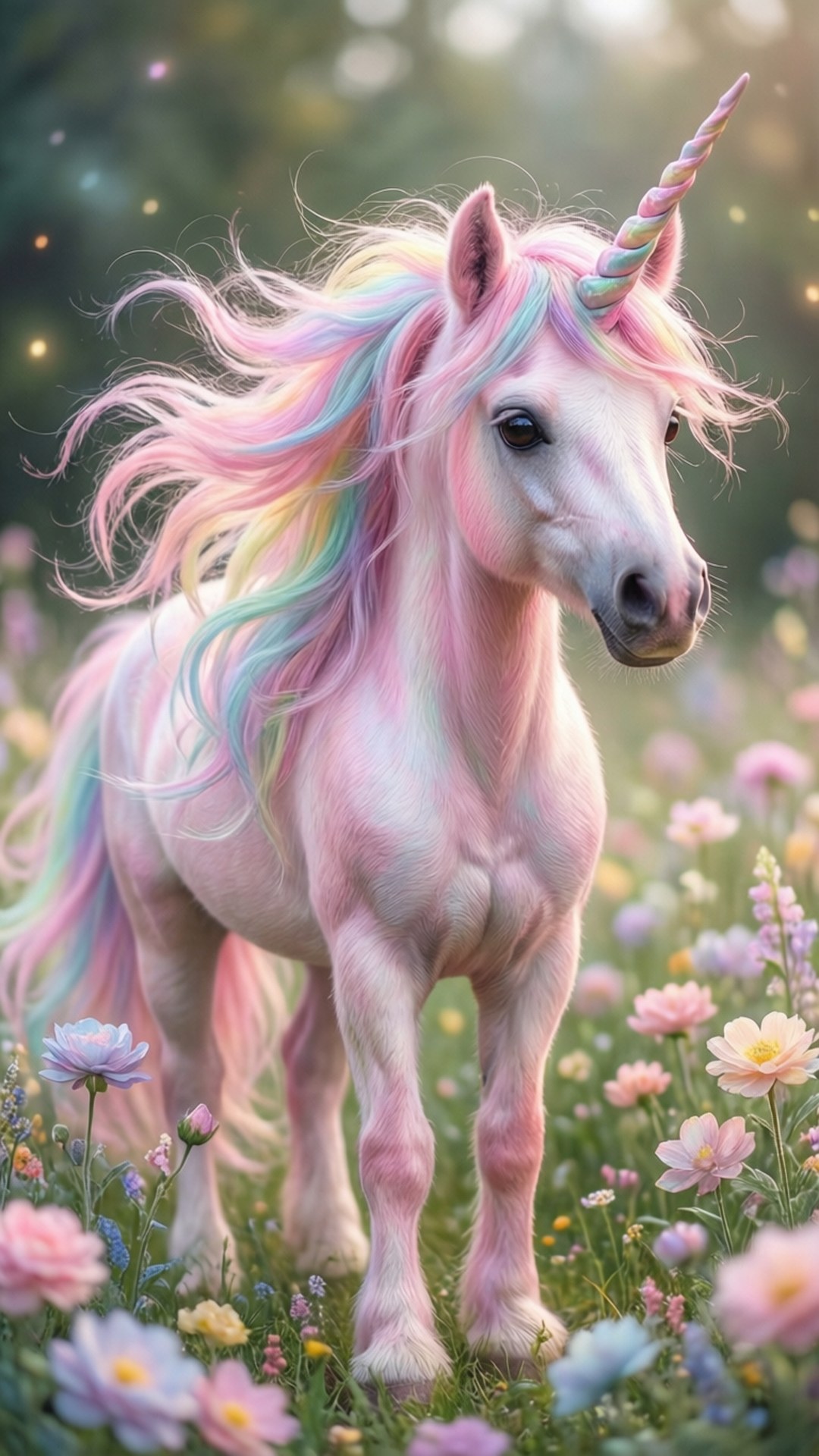 Pastel Enhjørning Fantasi Wallpapers