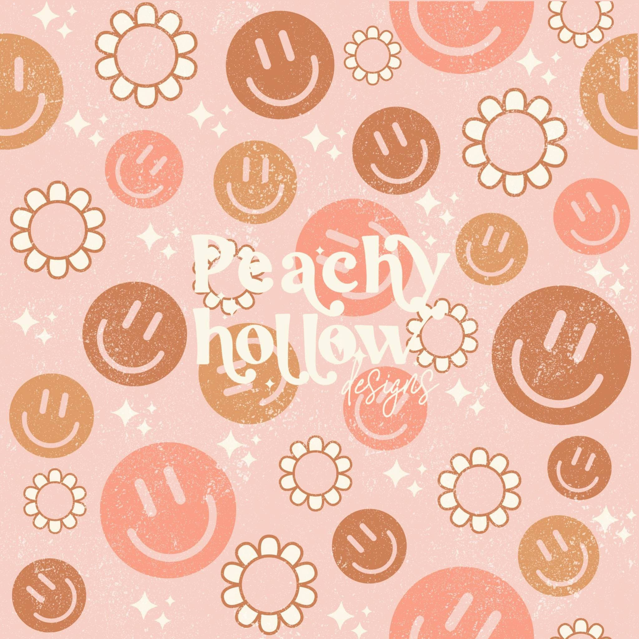 Pastel ferskenfarvet hul preppy PFP Wallpapers