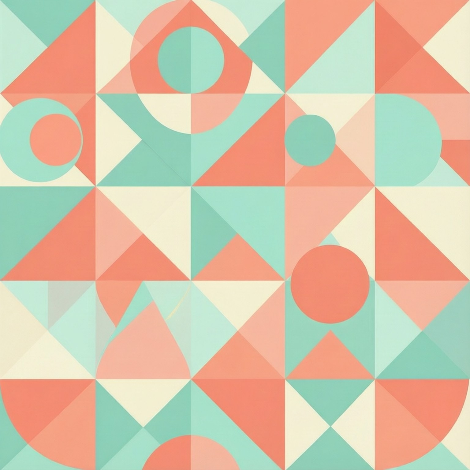 Pastel Geometrisk Mønster Wallpapers