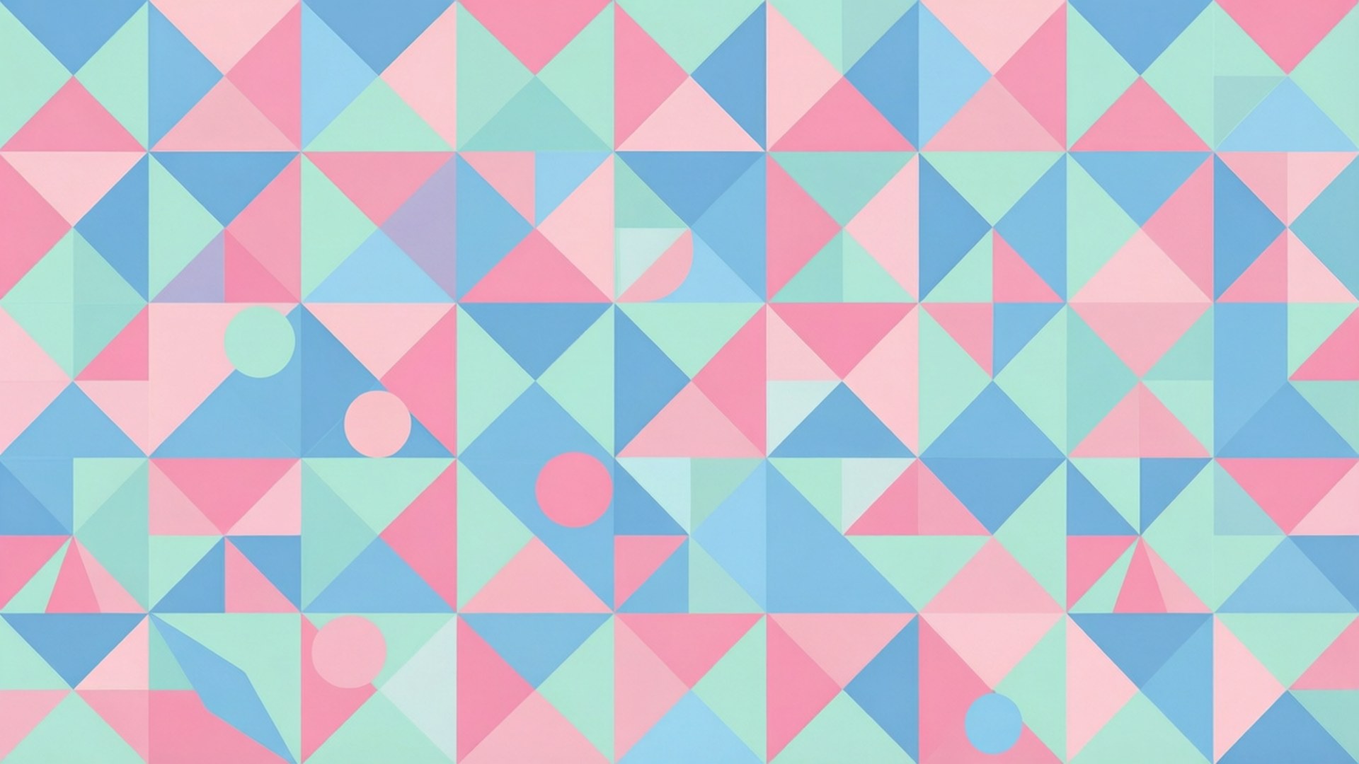 Pastel geometrisk mønster Wallpapers