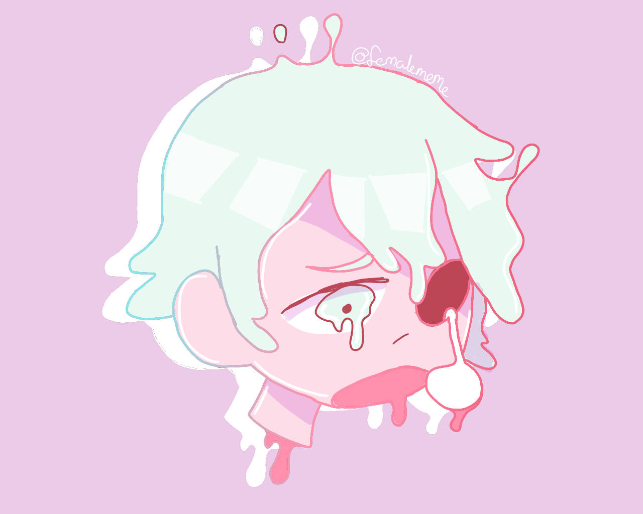 Pastel Gore Faldende Menneskeøje Wallpapers