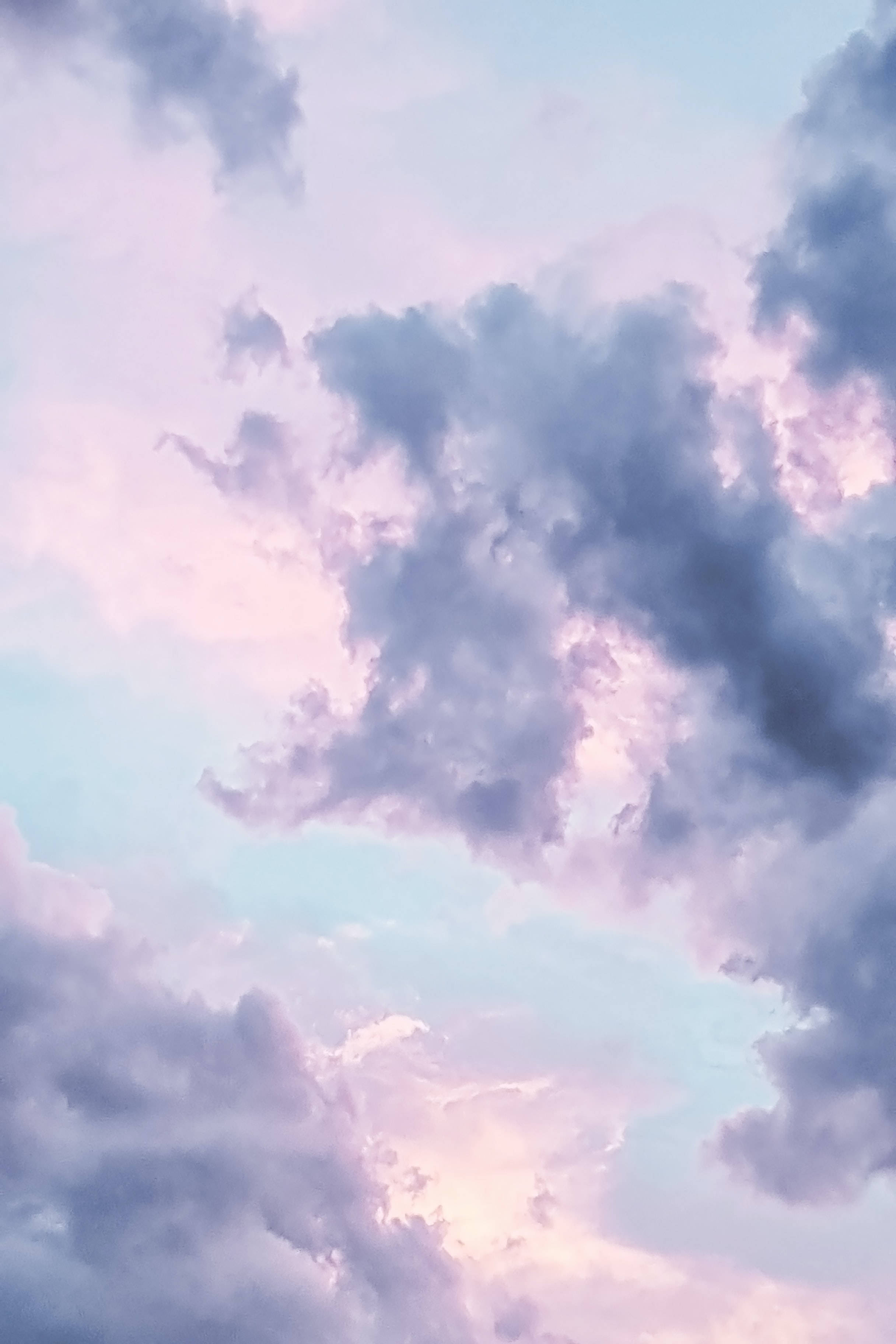 Pastel iPhone Blåbær Himmel Wallpapers