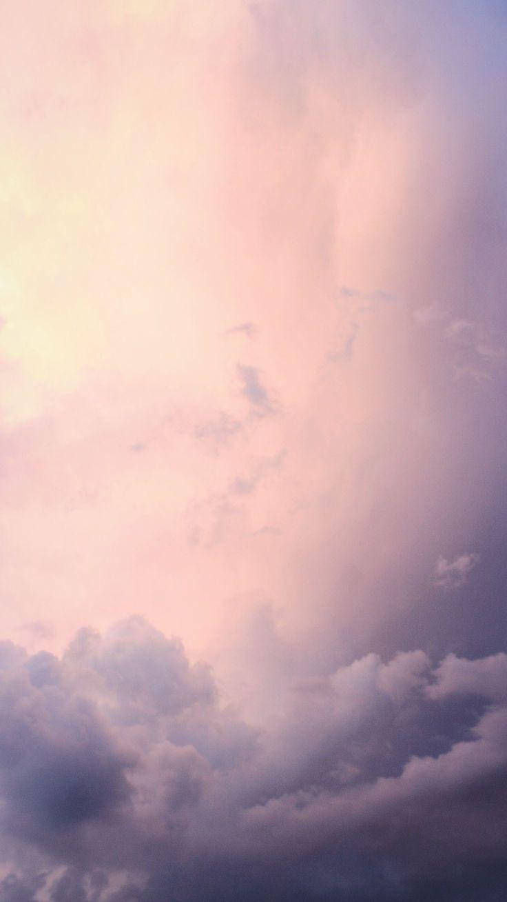 Pastel iPhone Lilla Skyer Wallpapers